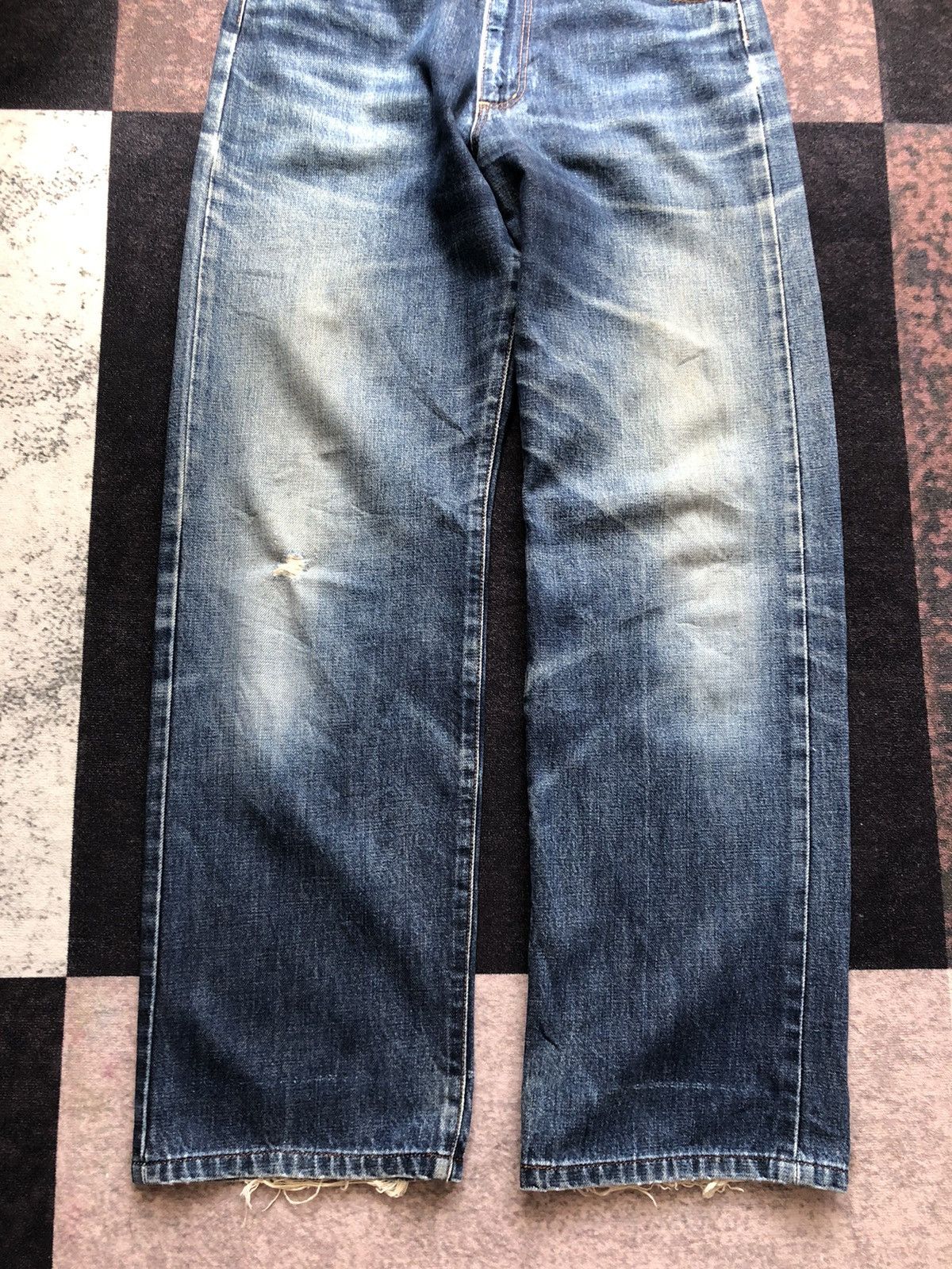 If Six Was Nine Vintage 80s Wrangler Blue Bells Selvedge Jeans Size US 28 / EU 44 - 4 Thumbnail