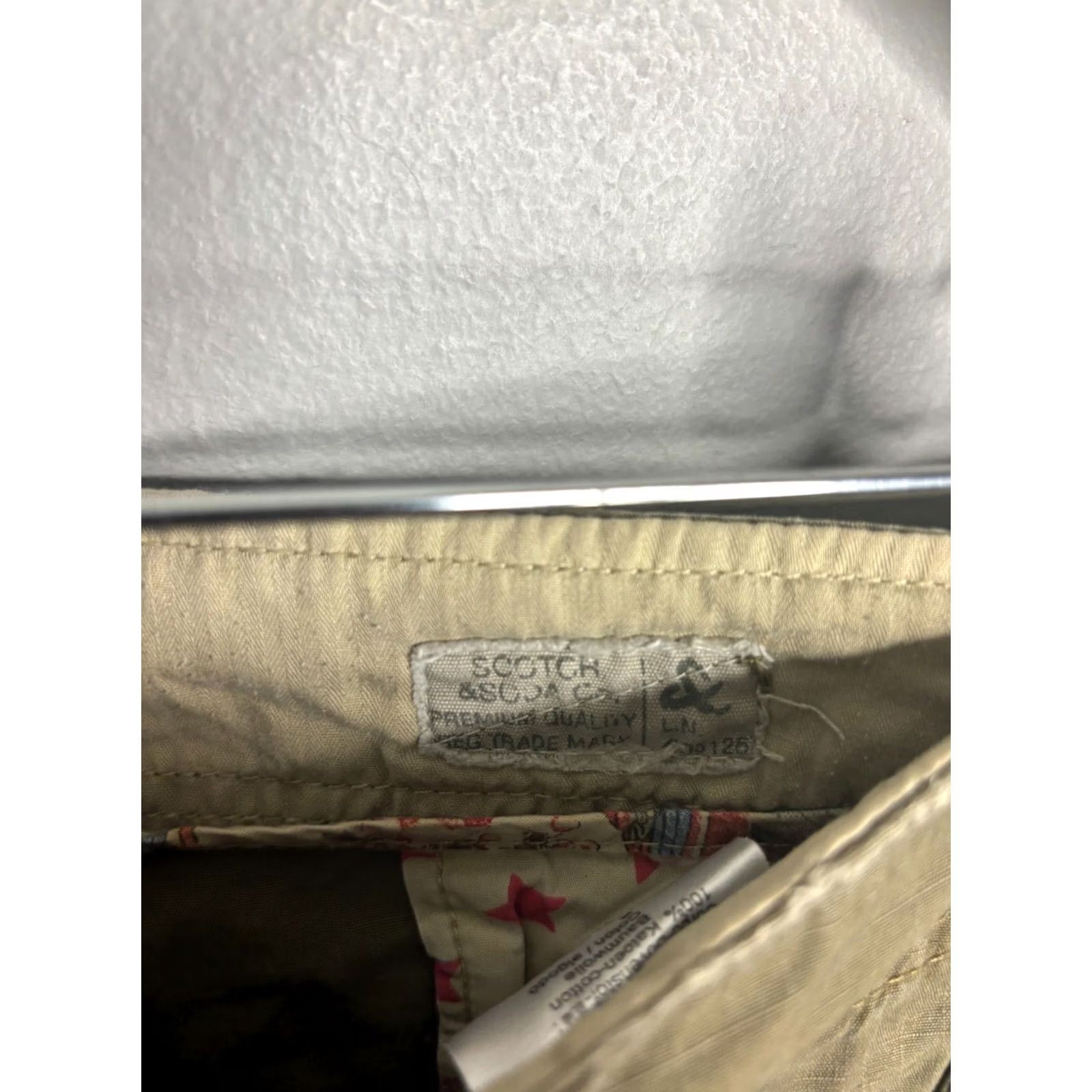 Scotch & Soda Scotch & Soda Cargo Shorts Mens 32 Green Distressed Pockets Cargo Button Fly Grunge 3374 Size US 32 / EU 48 - 3 Thumbnail