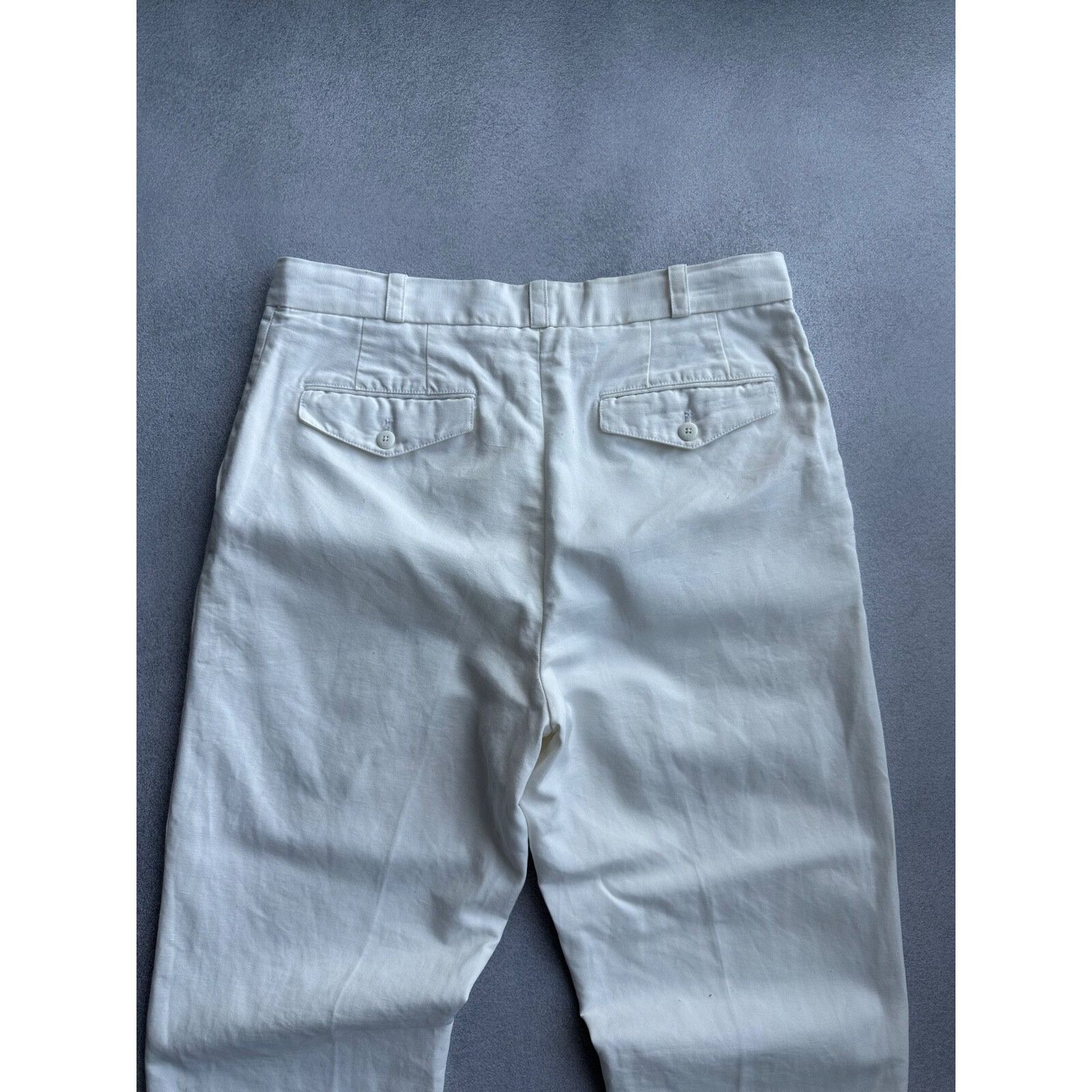 PT Torino VTG PT Torino The Reporter White Cotton & Linen Straight Size US 32 / EU 48 - 12 Thumbnail