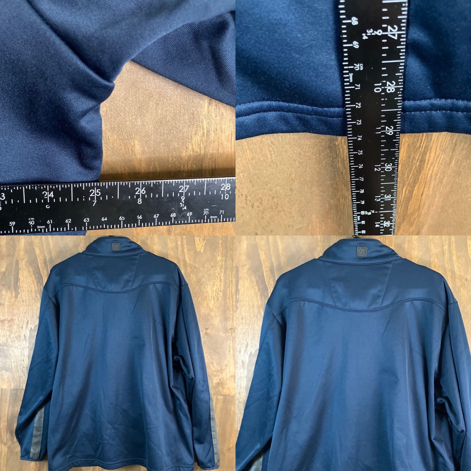 Vintage Antigua Denver Broncos Track Full Zip Mock Neck Jacket Blue XL Men Size US XL / EU 56 / 4 - 8 Thumbnail