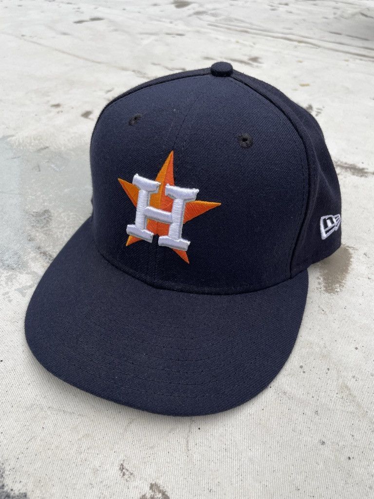 MLB × New Era New Era Houston Astros Navy Fitted Cap Size ONE SIZE - 3 Thumbnail