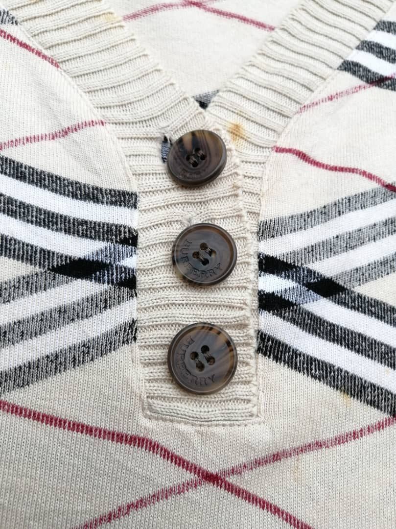 Burberry × Japanese Brand Burberry London Nova Check Knitwear Size S / US 4 / IT 40 - 4 Thumbnail