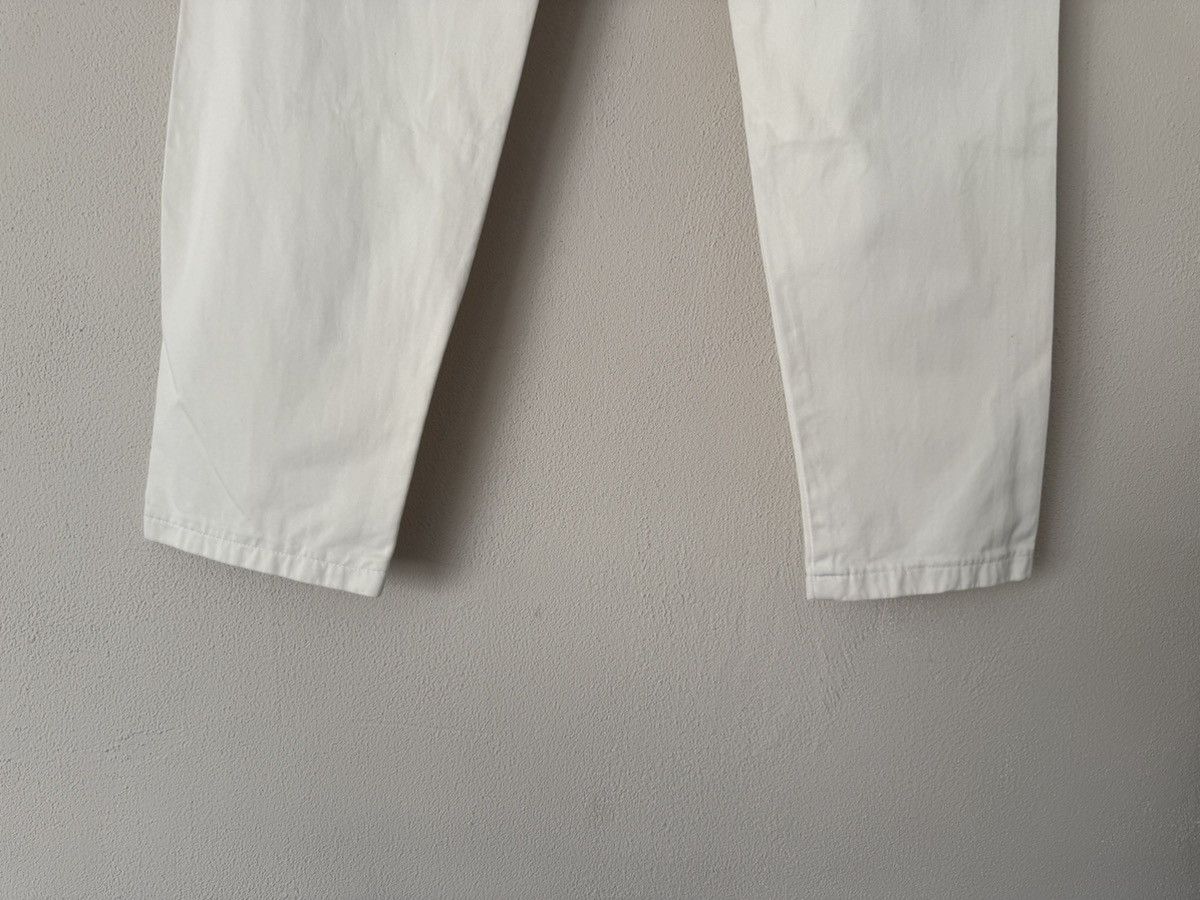 Gucci White Cotton Pants with GG Logo Detail Size US 34 / EU 50 - 13 Thumbnail