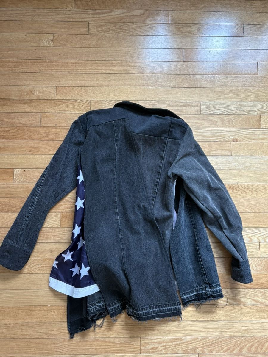 Old Park OLD PARK DECONSTRUCTED DENIM COAT AMERICAN FLAG Size US M / EU 48-50 / 2 - 2 Thumbnail