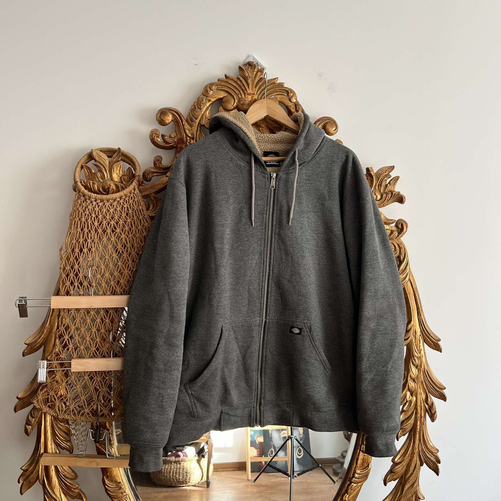 Dickies × Vintage Vintage Dickies Fleece Zip Jacket Sherpa Warm Heavy Sz XL Size US XL / EU 56 / 4 - 1 Thumbnail