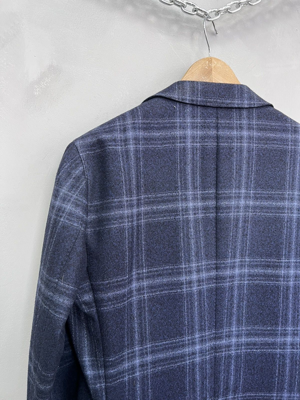Designer × Suitsupply SUITSUPPLY Blazer Jacket HAVANA HL Navy CHECK Wool EU48 Size 48R - 15 Thumbnail