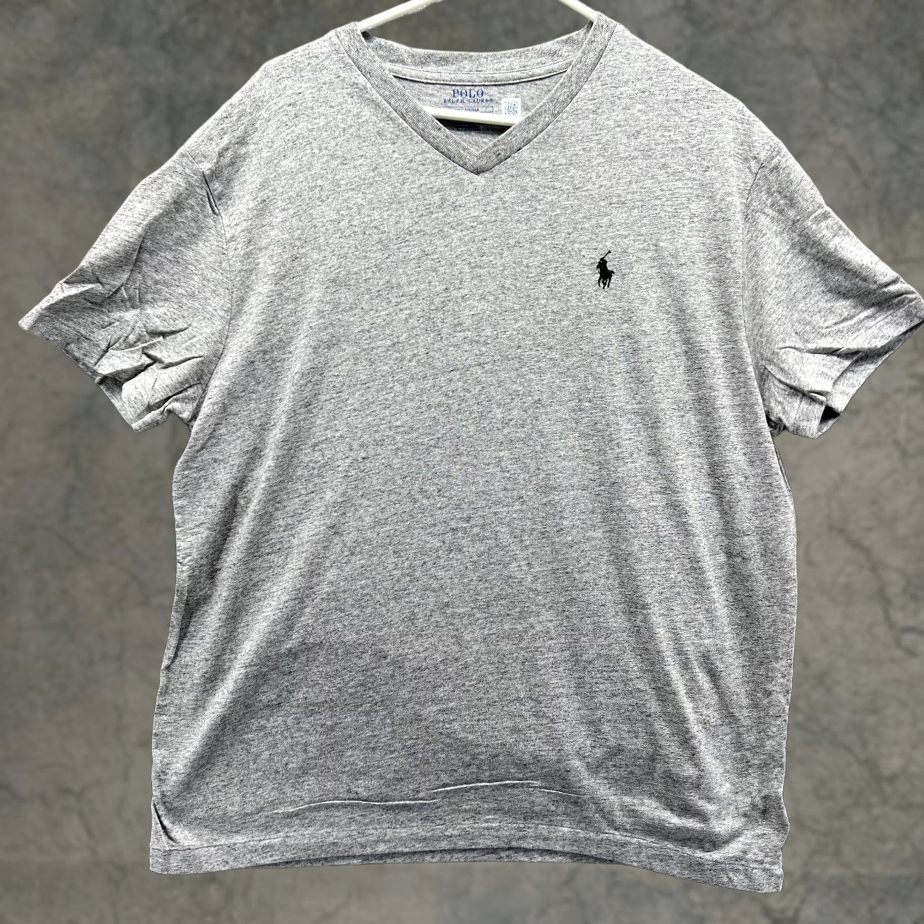 Polo Ralph Lauren Polo Ralph Lauren Shirt Mens Medium Gray V-Neck Polo Logo Short Sleeve Classic Fit T-Shirt Size US M / EU 48-50 / 2 - 1 Thumbnail