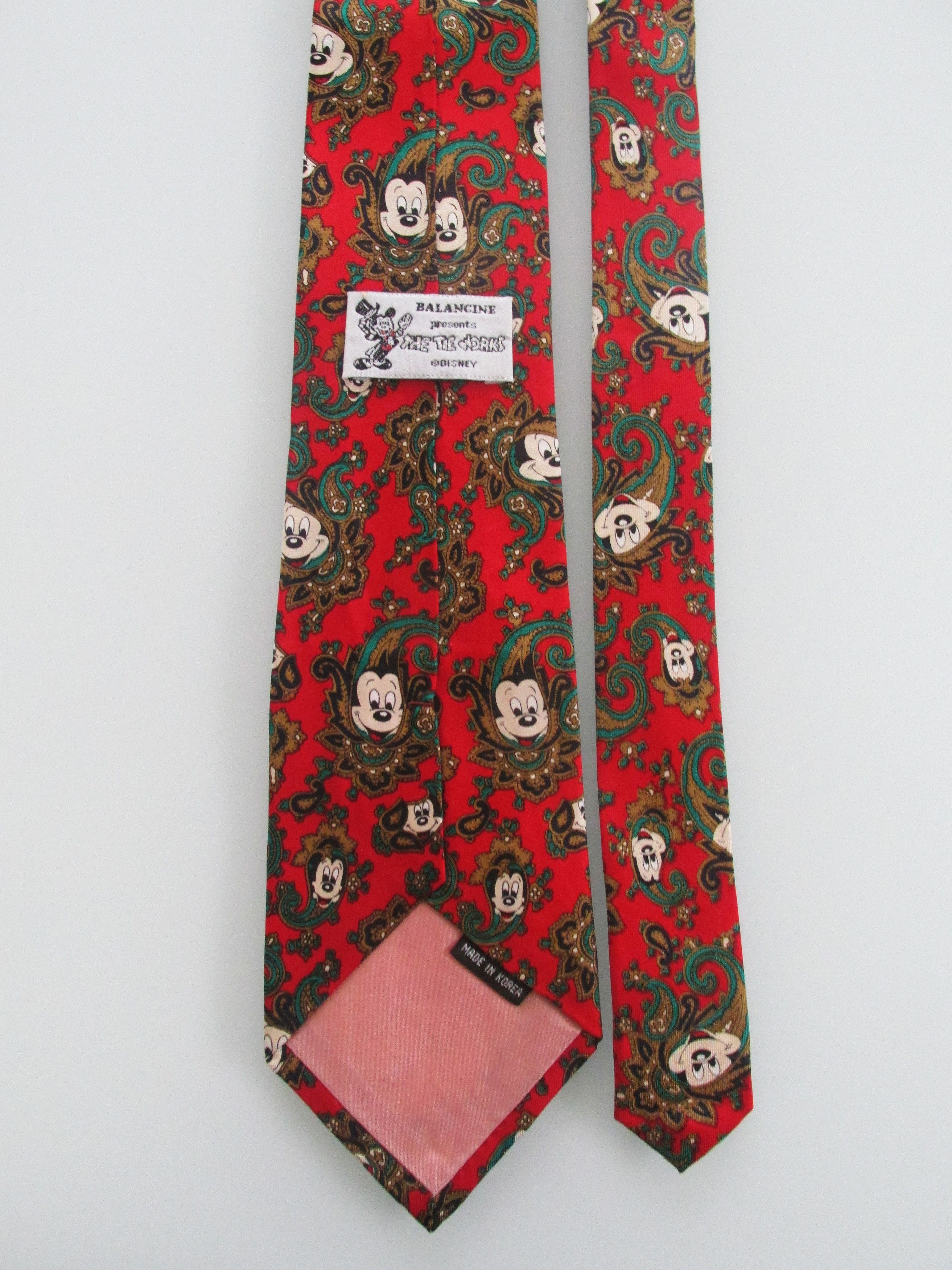 Disney Mickey Mouse/Disney Men's Silk Tie Size ONE SIZE - 4 Thumbnail