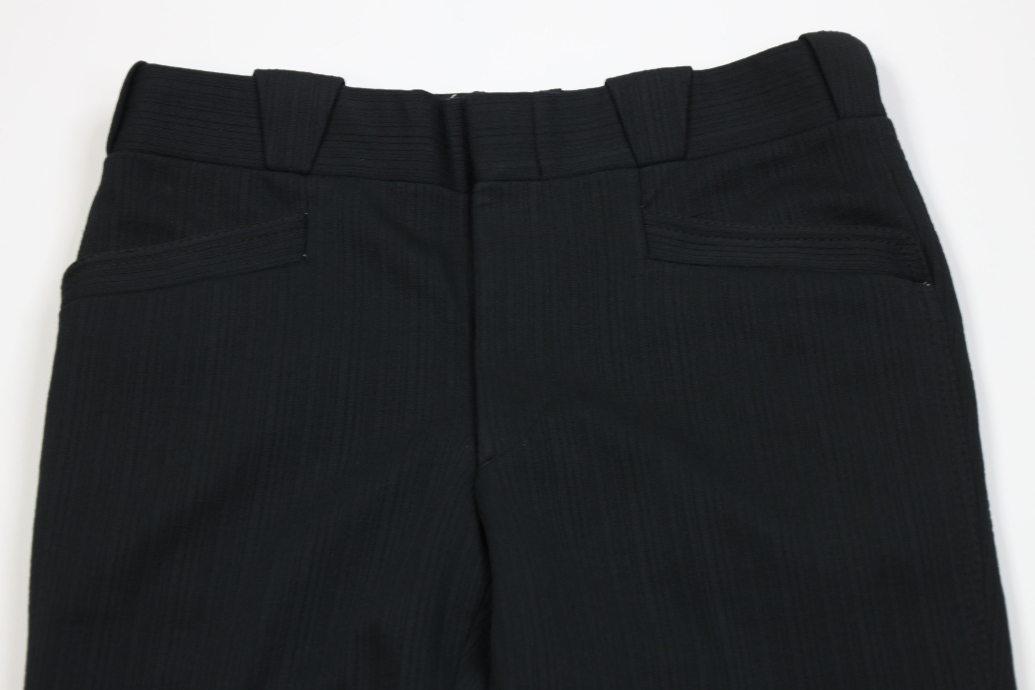 Vintage Vintage 70s Streetwear Knit Bell Bottoms Pants Black USA Size US 32 / EU 48 - 2 Thumbnail