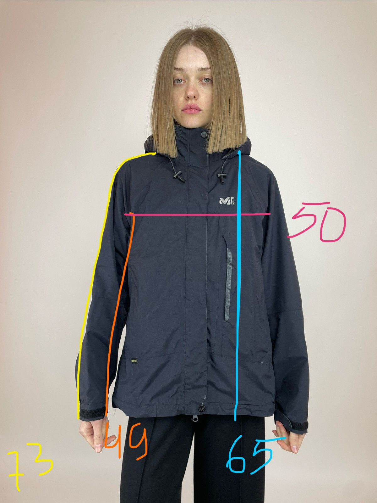 Goretex MILLET Gore-Tex Pit Zips Hooded Trackngi Outdoor Jacket Size M / US 6-8 / IT 42-44 - 19 Thumbnail