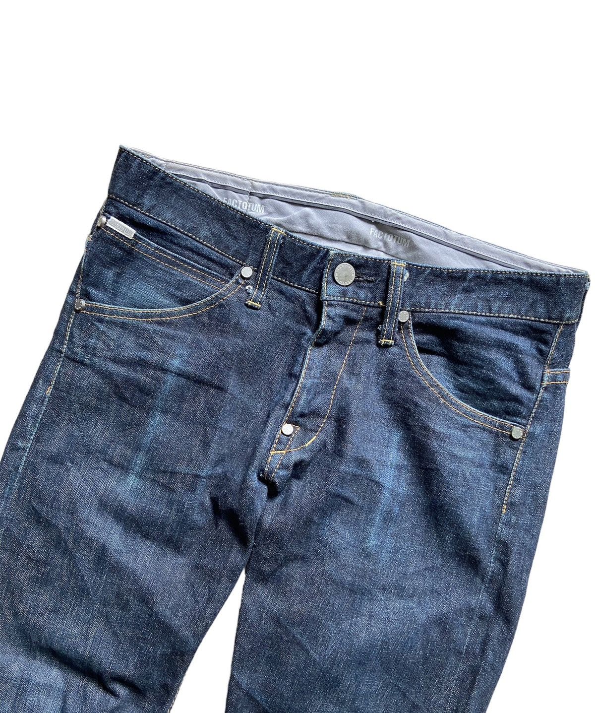 FACTOTUM × Japanese Brand Vintage Factotum ‘Nihomenpu’ Straight Selvedge Denim Pants Size US 32 / EU 48 - 3 Thumbnail
