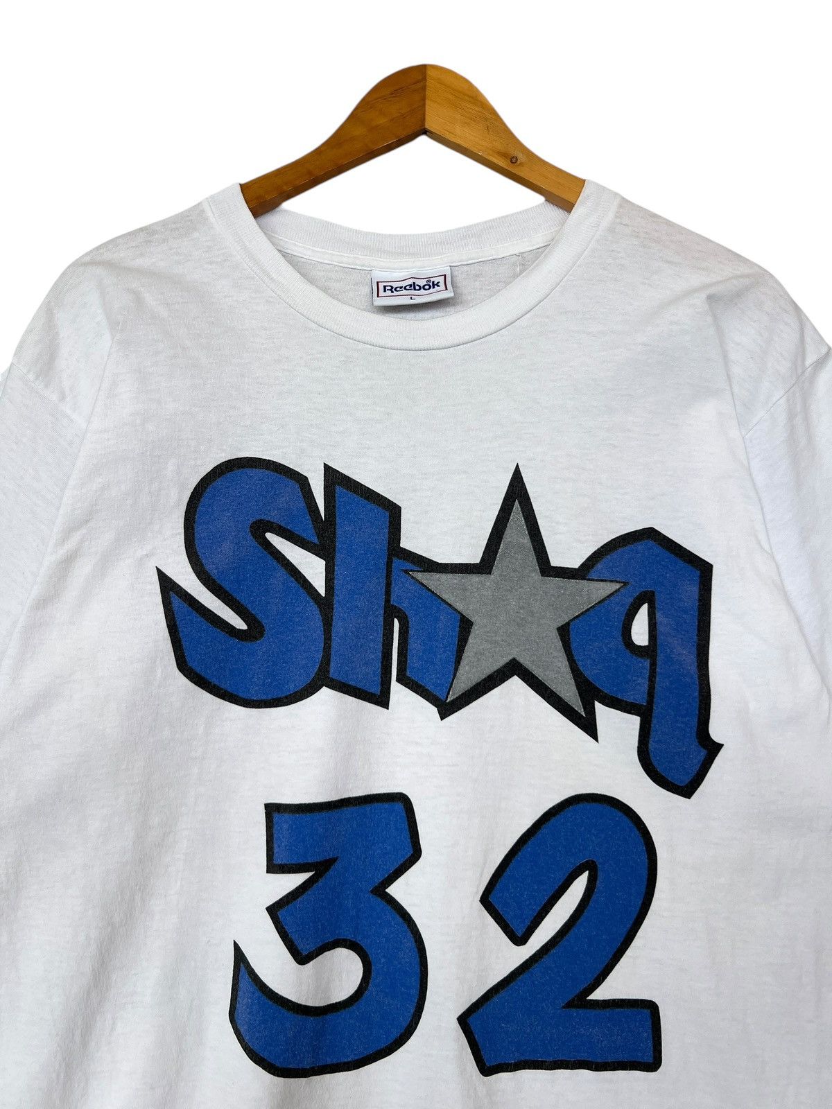 Reebok Vintage 90s Shaq 32 Shaquille O’neal Orlando Reebok Tees Size US L / EU 52-54 / 3 - 3 Thumbnail