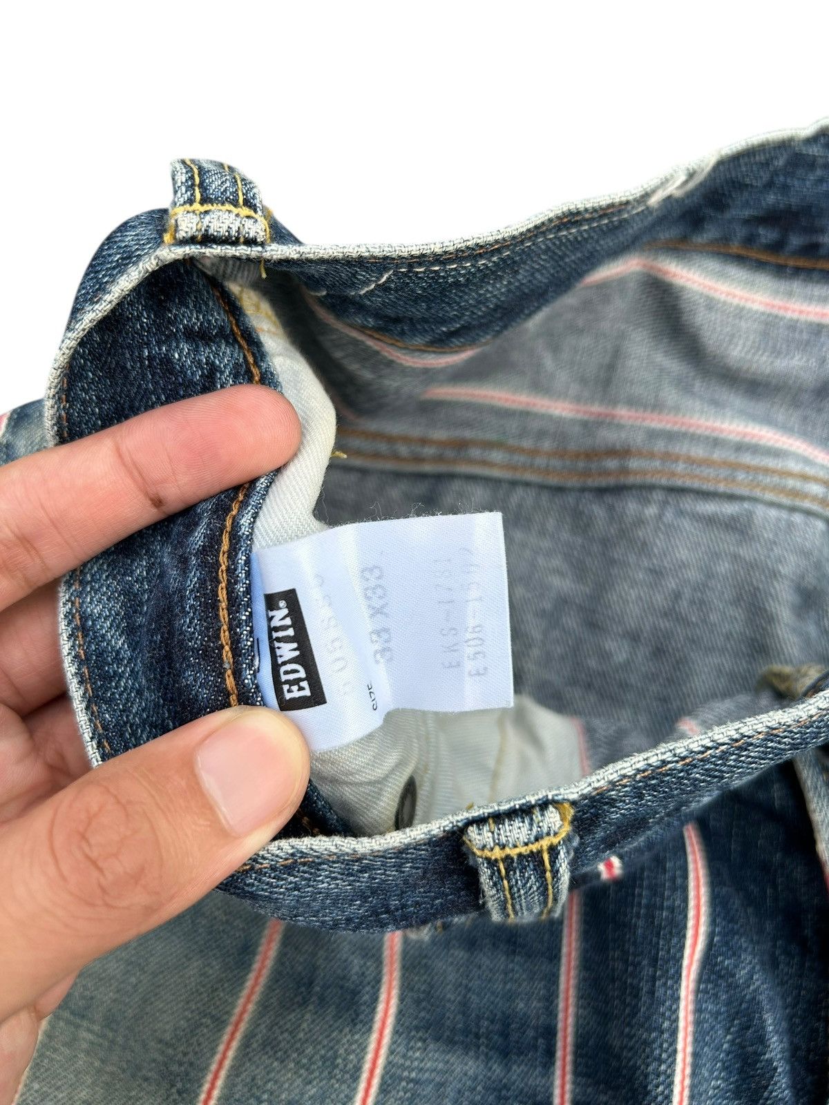 Kapital Vintage Edwin 505 Selvedge Japanese Distressed Denim jeans Size US 34 / EU 50 - 9 Thumbnail