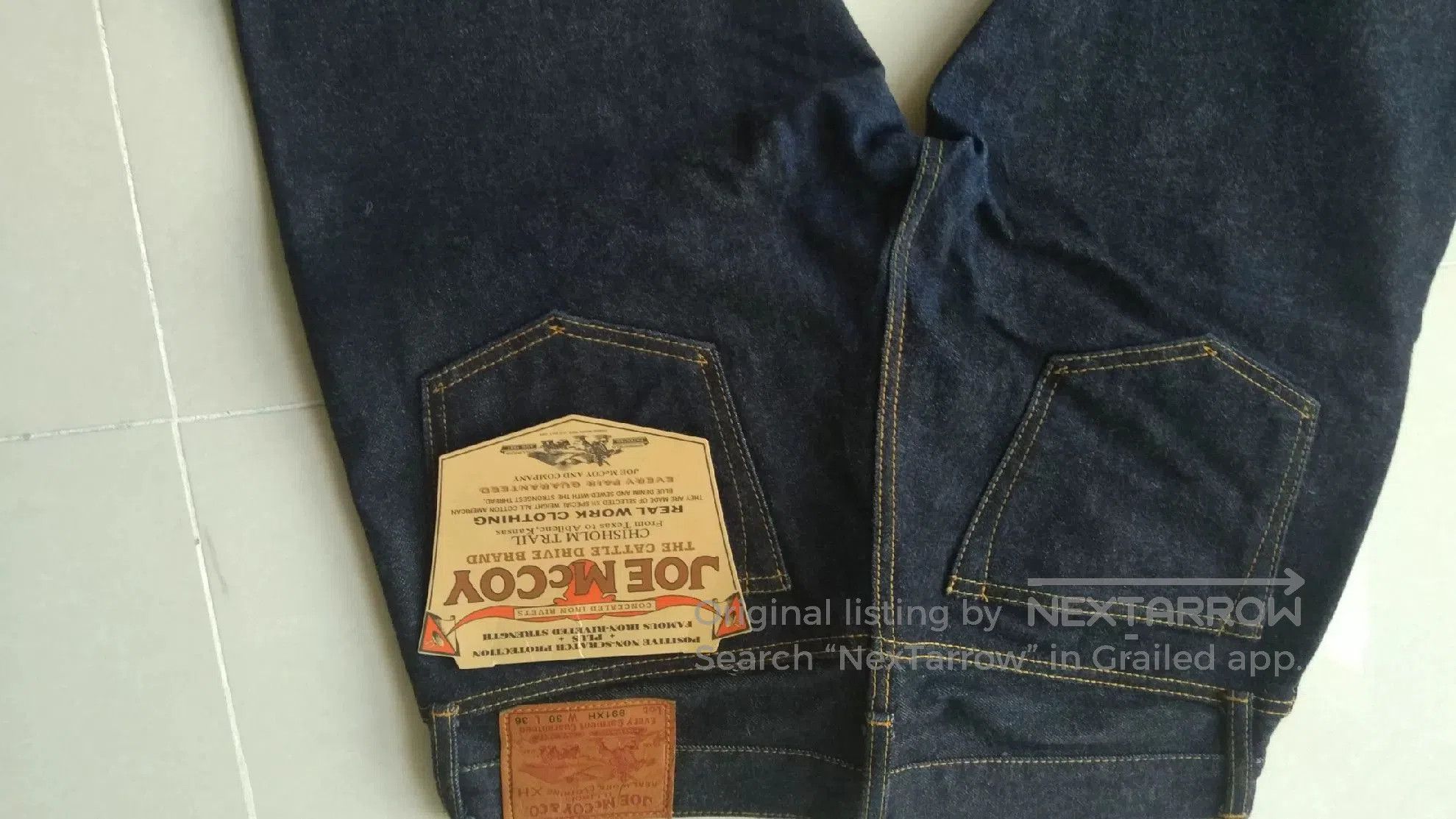 The Real McCoy's Joe McCoy 991XH Vintage Jeans. Size US 30 / EU 46 - 2 Thumbnail