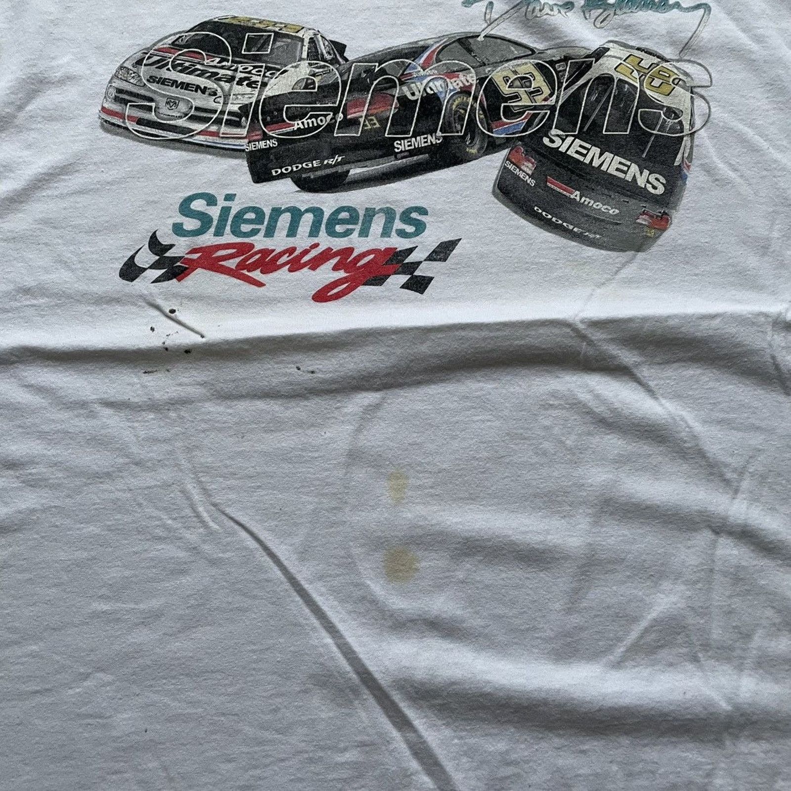 NASCAR × Vintage Vintage 90s Nascar Siemen Racing Graphic T Shirt XXL Rare Size US XXL / EU 58 / 5 - 3 Thumbnail