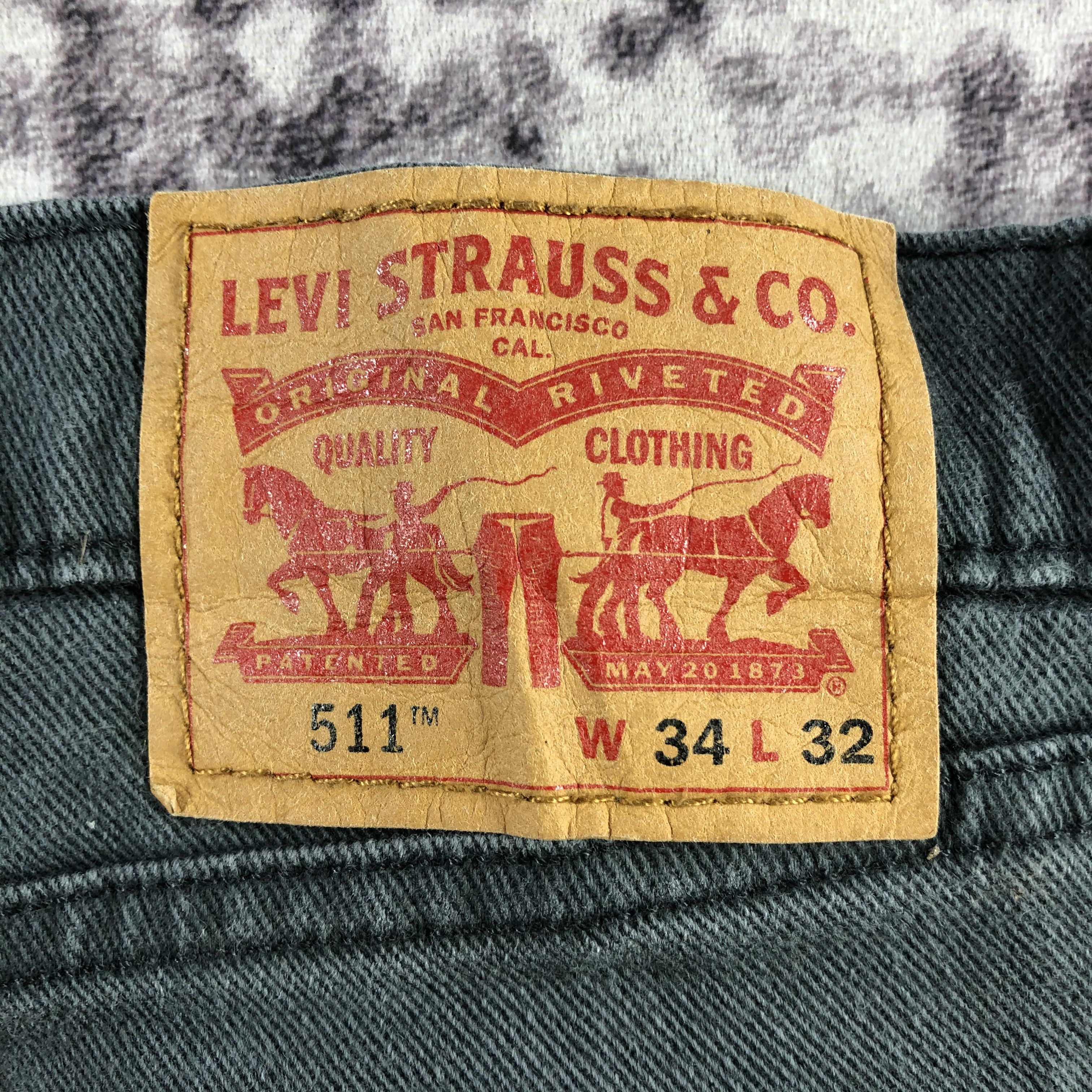 Levi's × Vintage Vintage Faded Black Levis 511 Jeans-JM3180 Size US 34 / EU 50 - 5 Thumbnail