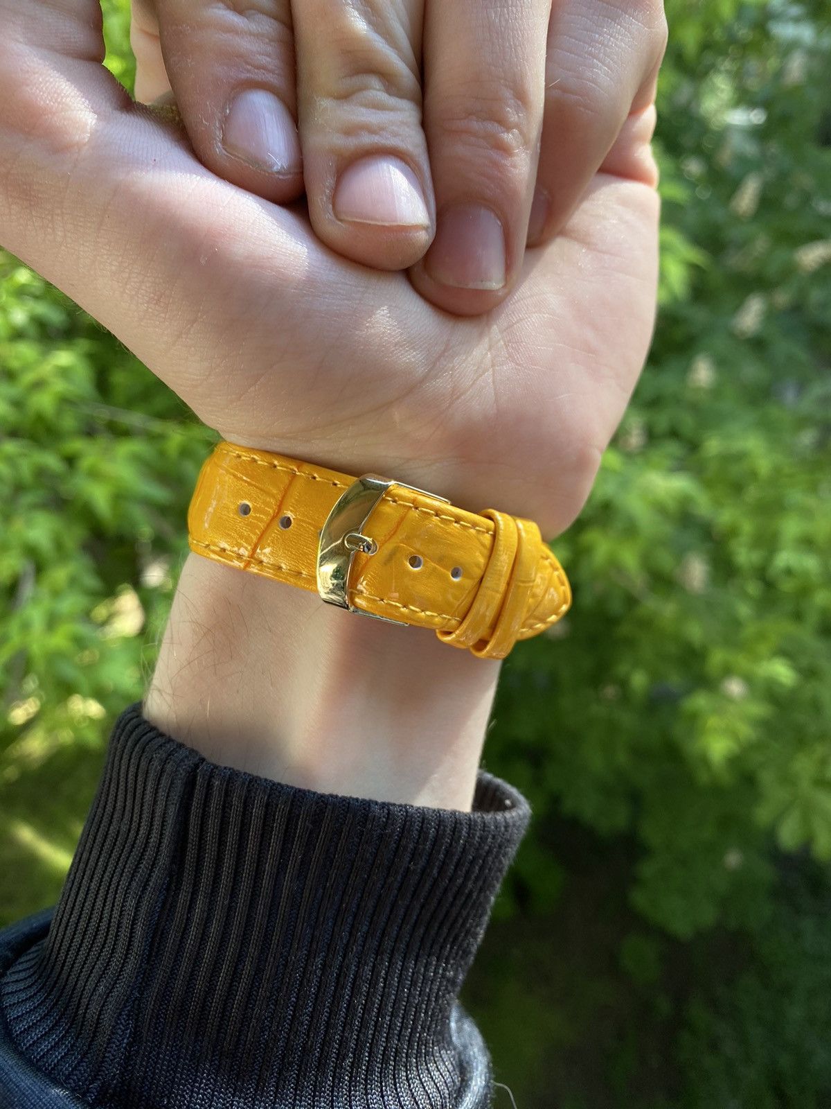 Japanese Brand × Jewelry × Vintage Glamour Watch with Yellow Strap - Elegance & Style Size ONE SIZE - 3 Thumbnail