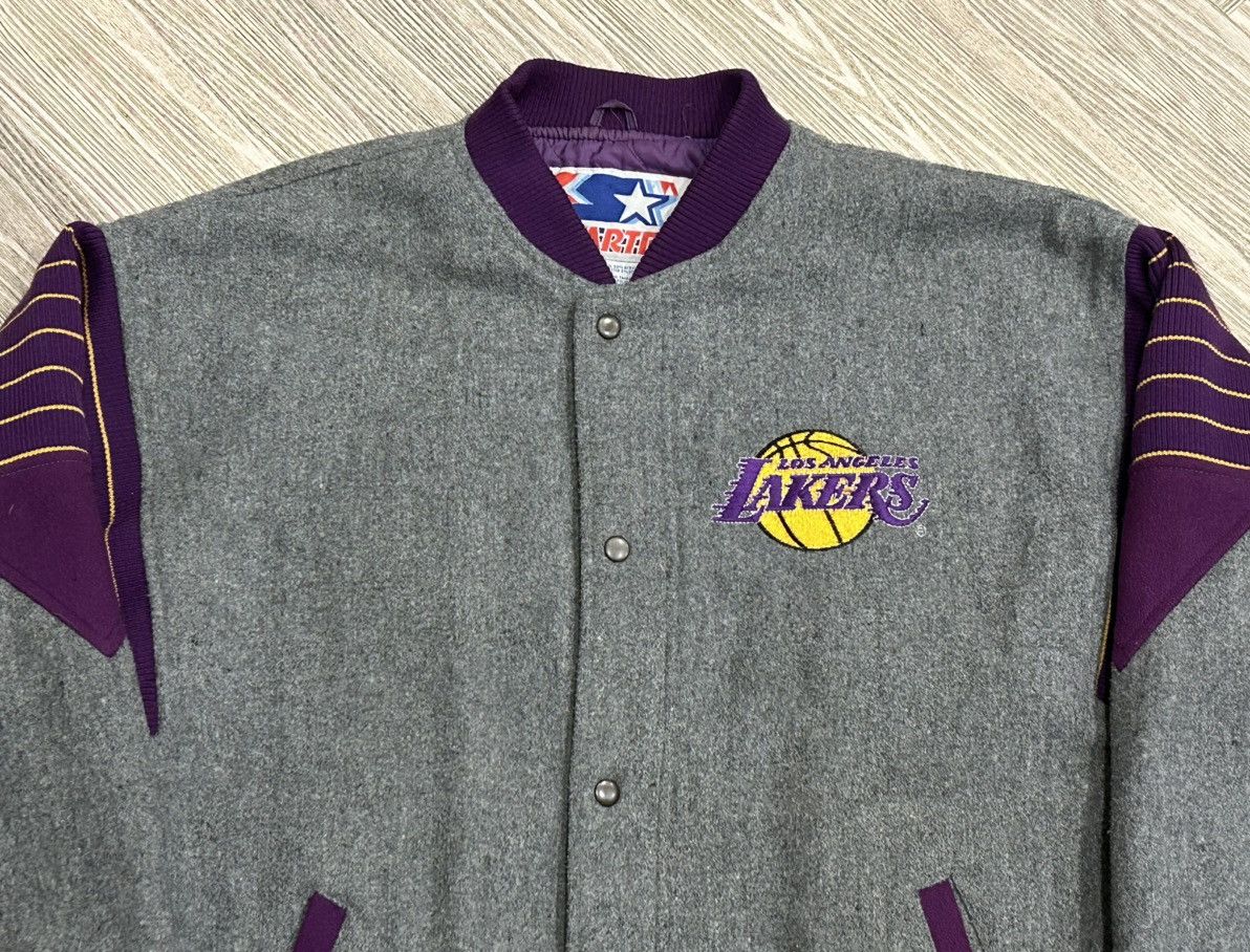 NBA × Starter × Vintage *VINTAGE 80s* Starter X Los Angeles Lakers Size US XL / EU 56 / 4 - 3 Thumbnail