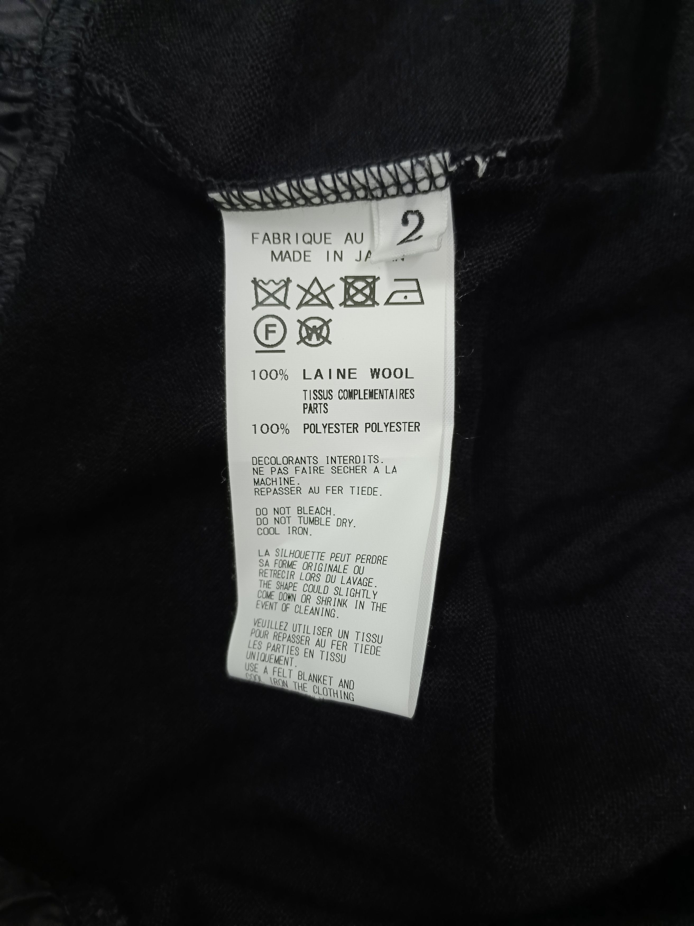 Yohji Yamamoto YOHJI YAMAMOTO SIGN BLACK ZIPPER DRESS(SIZE 2) Size M / US 6-8 / IT 42-44 - 4 Thumbnail