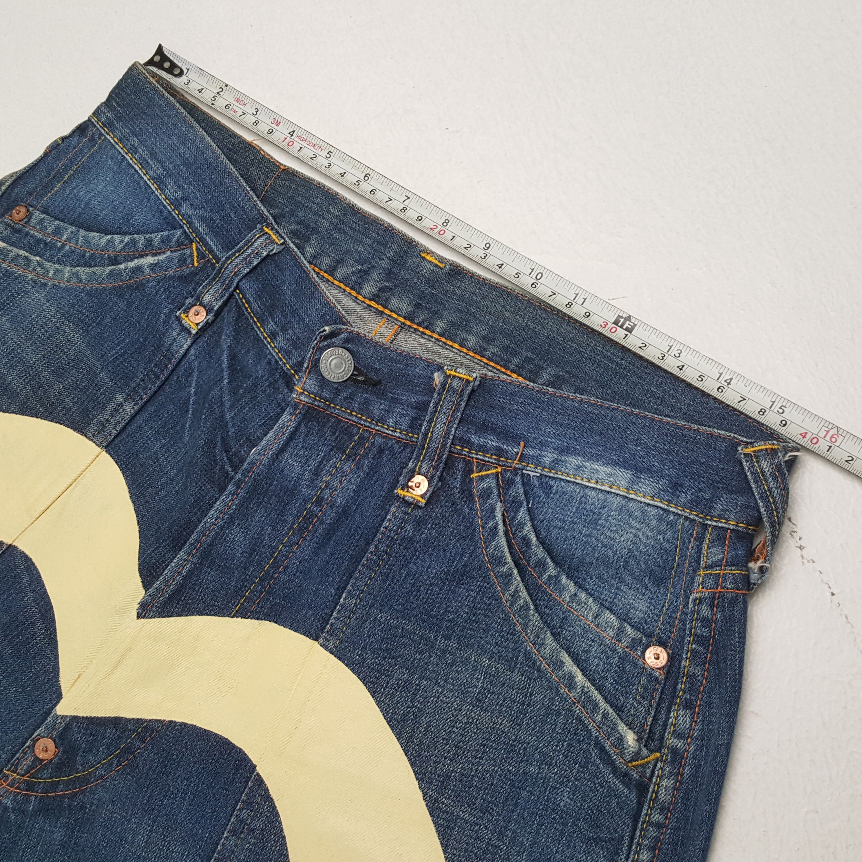 Evisu EVISU Japanese Brand Streetwear Custom Daicock Style Jeans Size US 31 - 7 Thumbnail