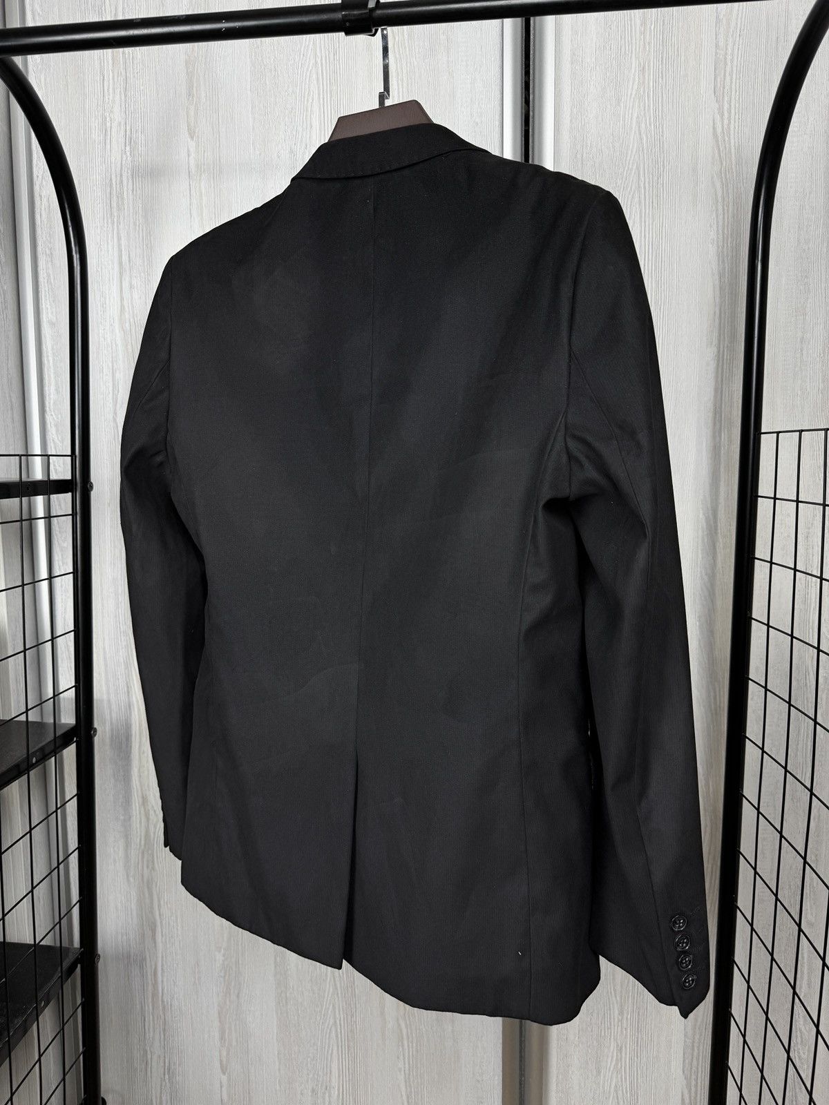 Billionaire Couture Billionaire black 2 button small stripped pattern blazer Size 38R - 9 Thumbnail