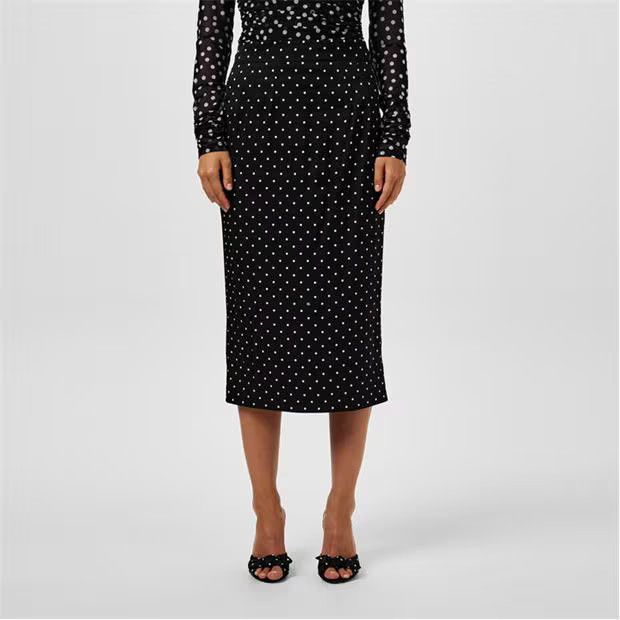Dolce & Gabbana o1g2r1mq1024 Midi Dresses in White & Nero Size M / US 6-8 / IT 42-44 - 3 Thumbnail