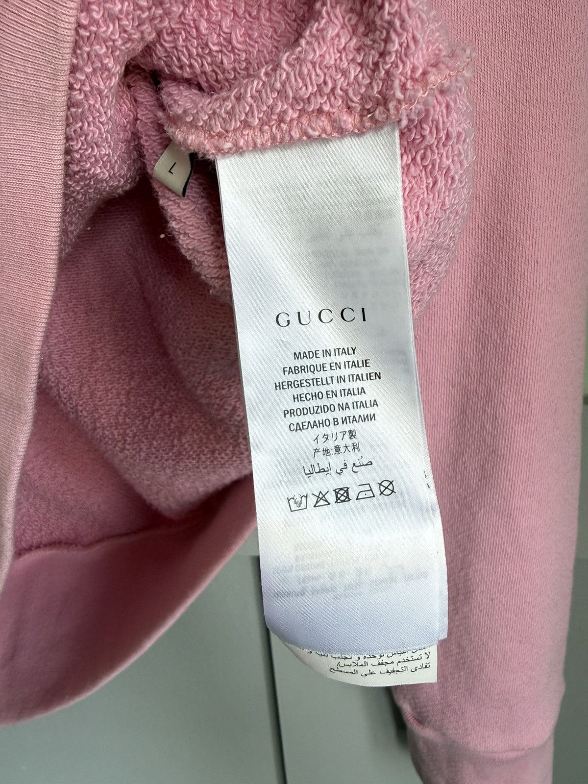 Gucci Gucci Pink Dragon Hoodie Size L Size US L / EU 52-54 / 3 - 7 Thumbnail