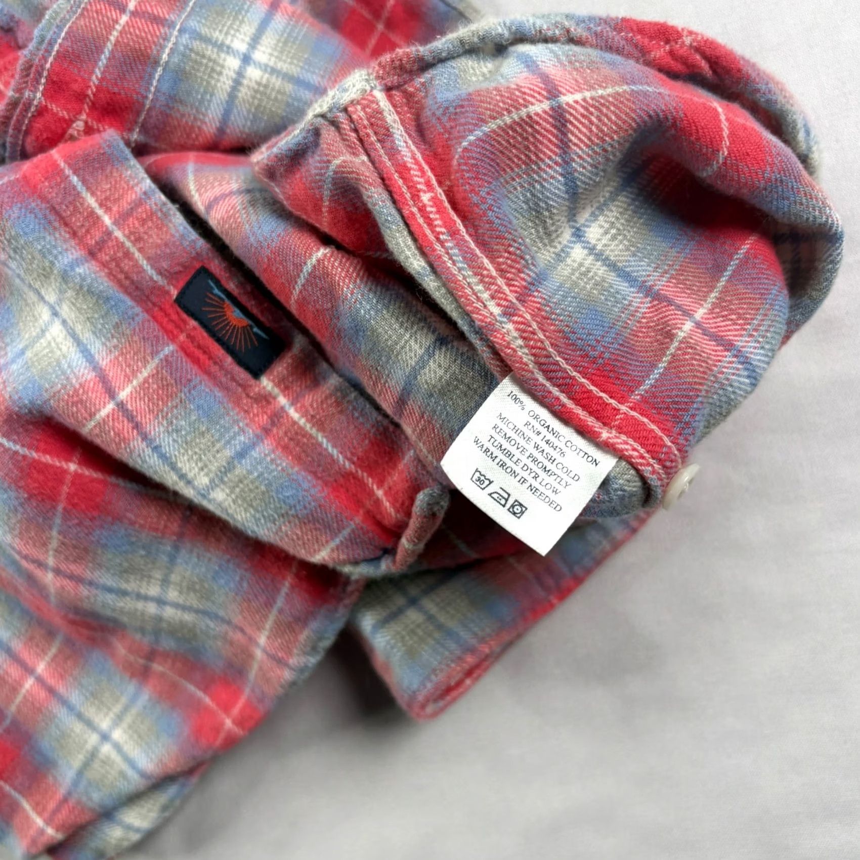 Faherty Faherty Shirt Mens L Plaid Lightweight Flannel Button-Up Cotton Pocketed Casual Long Sleeve Shirt Size US L / EU 52-54 / 3 - 7 Thumbnail