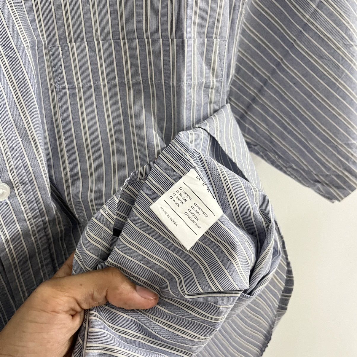 Japanese Brand Mento - Striped Shirt Size US L / EU 52-54 / 3 - 5 Thumbnail