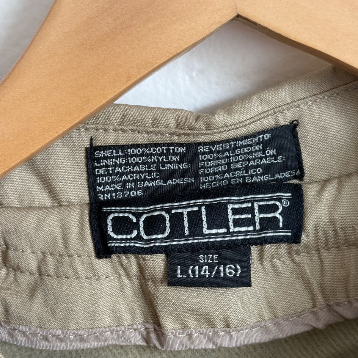 Vintage Cotler Trench Coat Women’s L Belted Double Breasted New Tags Size L / US 10 / IT 46 - 6 Thumbnail