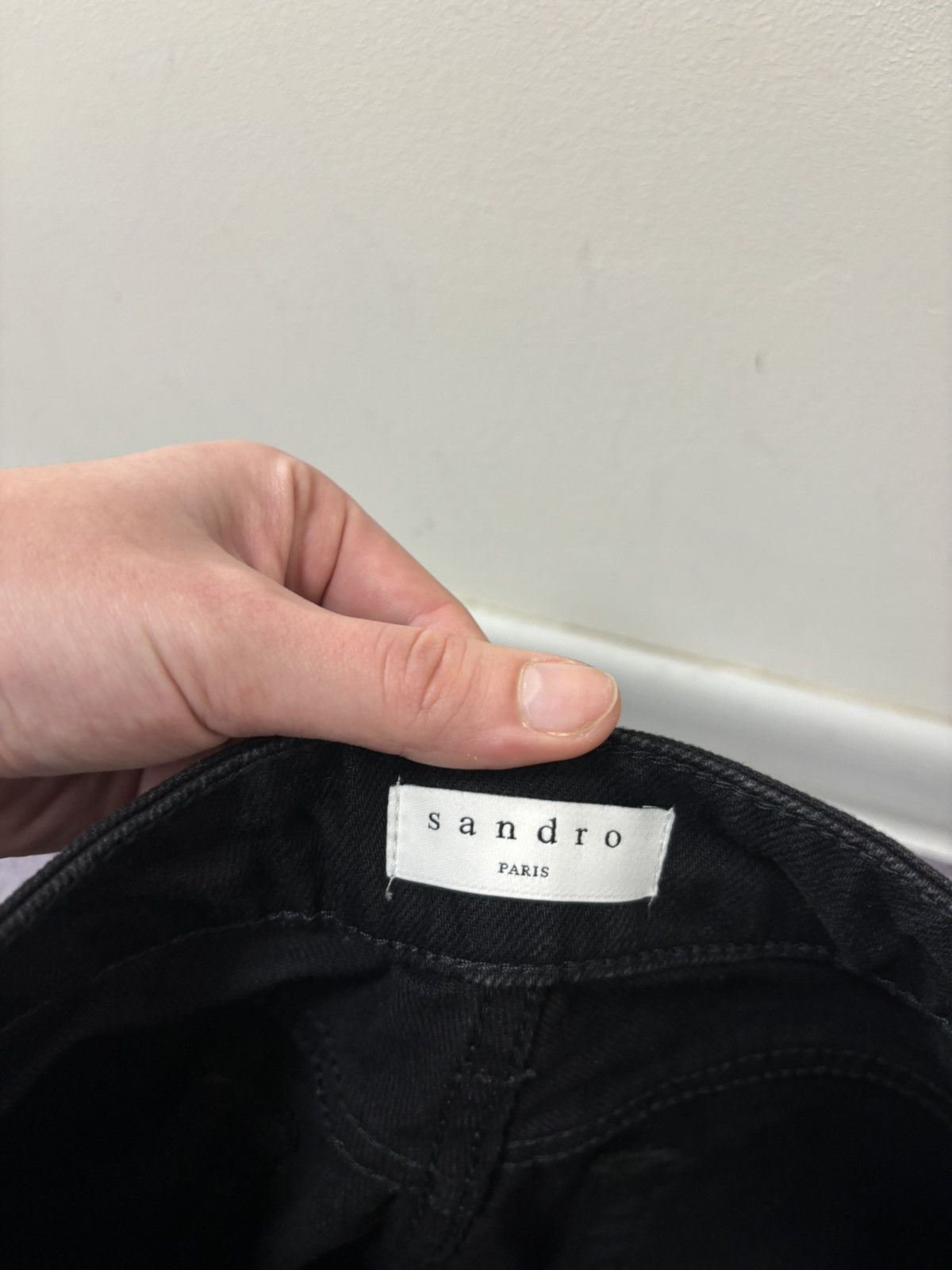 Sandro Sandro NWT Women’s Snapy Snap High-Rise Black Flared Jeans Size 26" / US 2 / IT 38 - 10 Thumbnail
