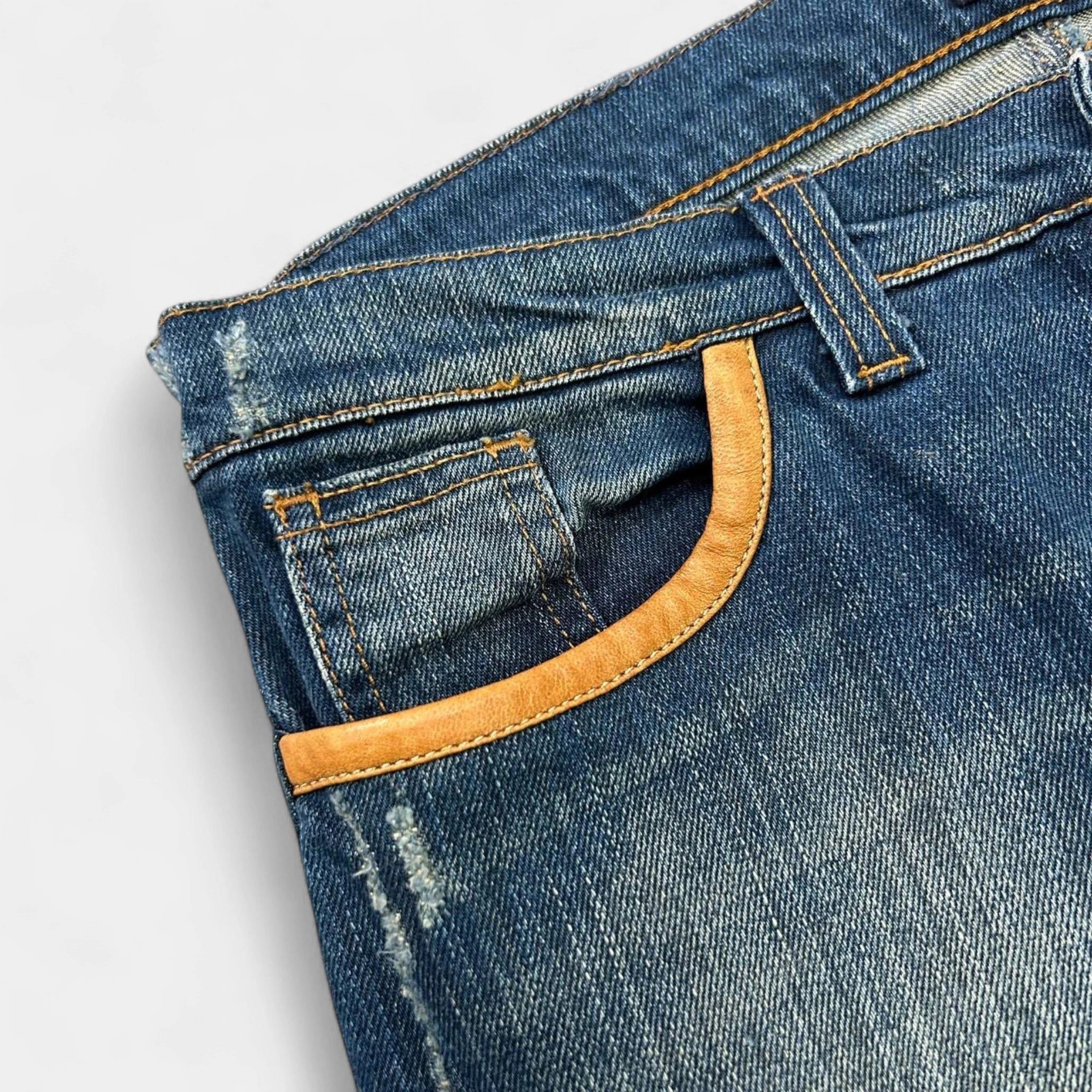 Dolce & Gabbana Dolce & Gabbana Flared Blue Denim Jeans Size 28" / US 6 / IT 42 - 6 Thumbnail