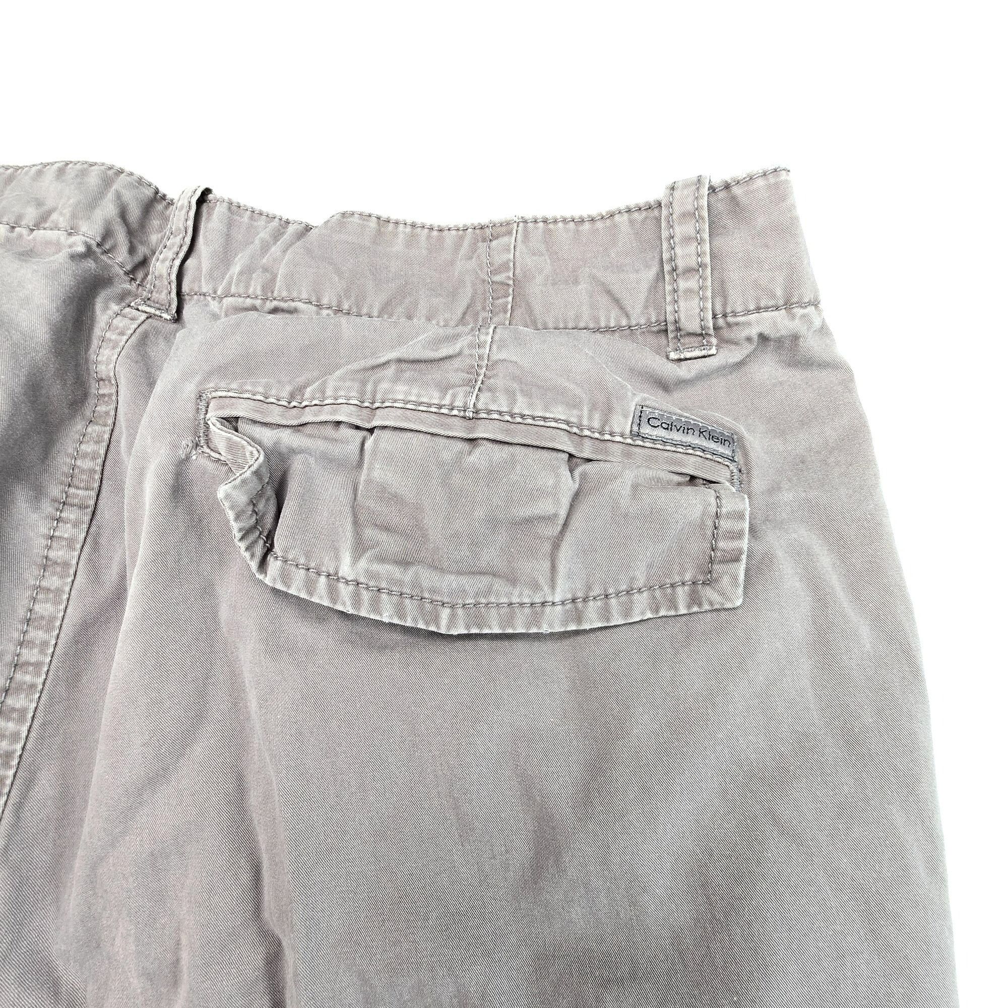 Other Calvin Klein Dylan Mens Casual Pants 32x34 Gray 100% Cotton Size US 32 / EU 48 - 13 Thumbnail