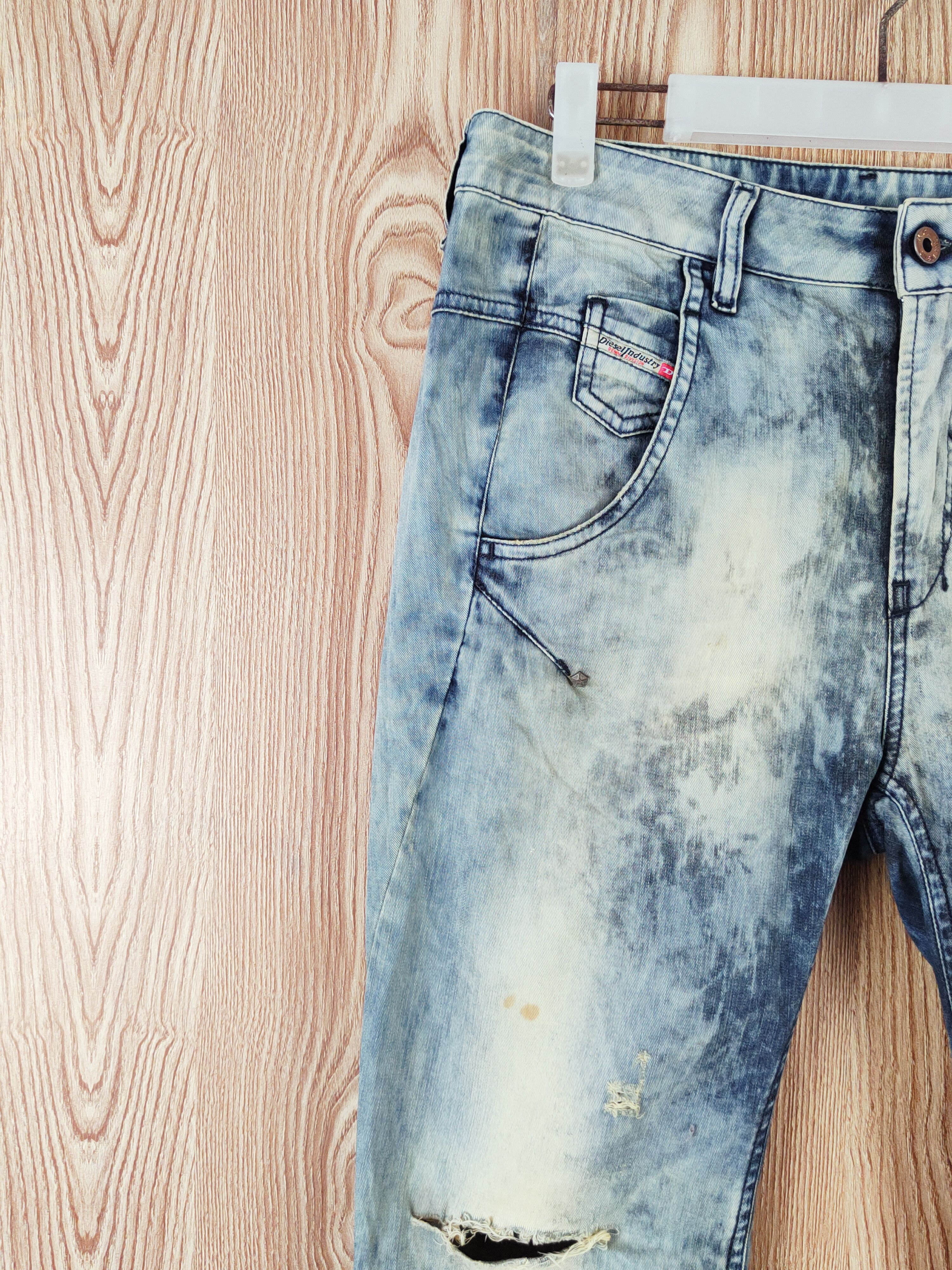 Diesel Diesel acid wash Faded Ripped Multipocket Cargo Pants #W645 Size US 27 - 4 Thumbnail