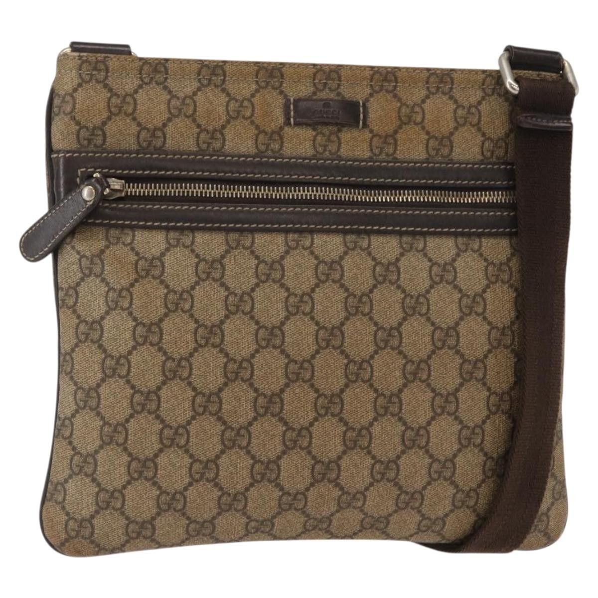 Gucci Gucci Flat Messenger Bag GG Coated Canvas Size ONE SIZE - 1 Thumbnail