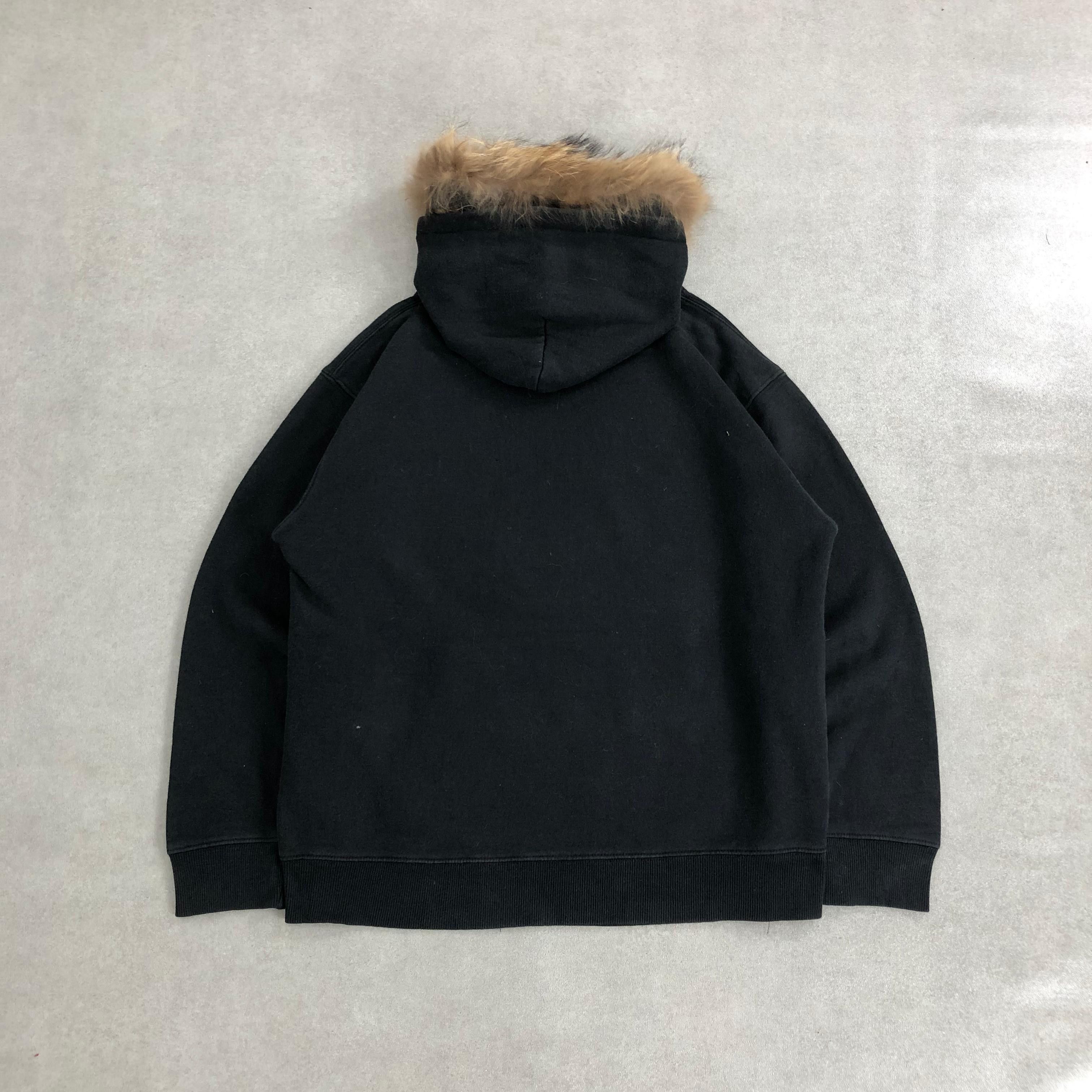 Japanese Brand Y2K 2000s Sorridere Fur Hoodie Lgb Goa Poem Style Size US L / EU 52-54 / 3 - 13 Thumbnail