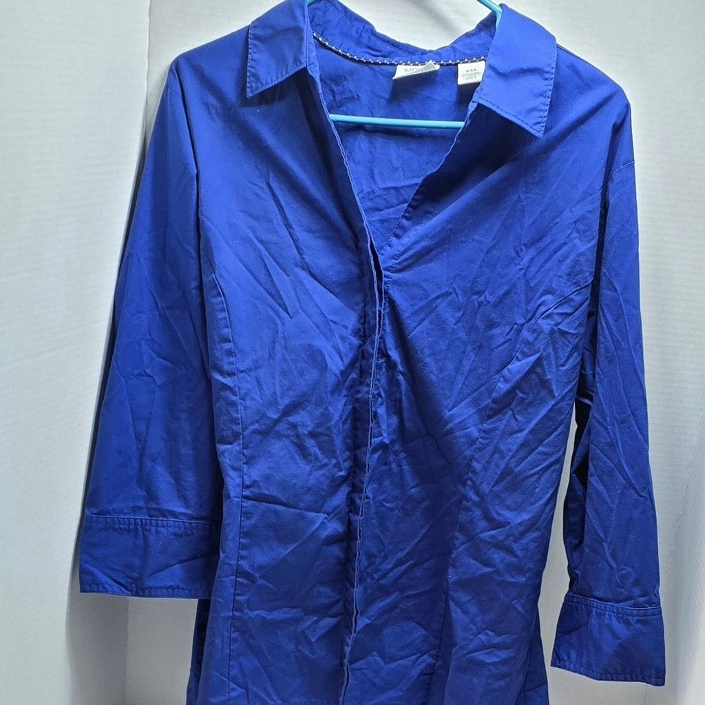 The Unbranded Brand Riders by Lee Blue Button Down Shirt XXL Size XXL / US 16-18 / IT 52-54 - 1 Thumbnail