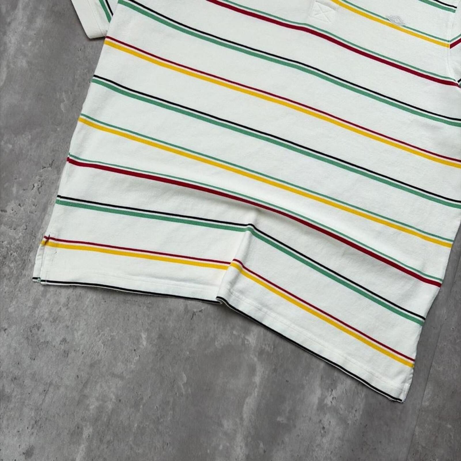 Jordan Brand Y2K White Air Jordan Striped Skater Polo Shirt Size US XL / EU 56 / 4 - 3 Thumbnail