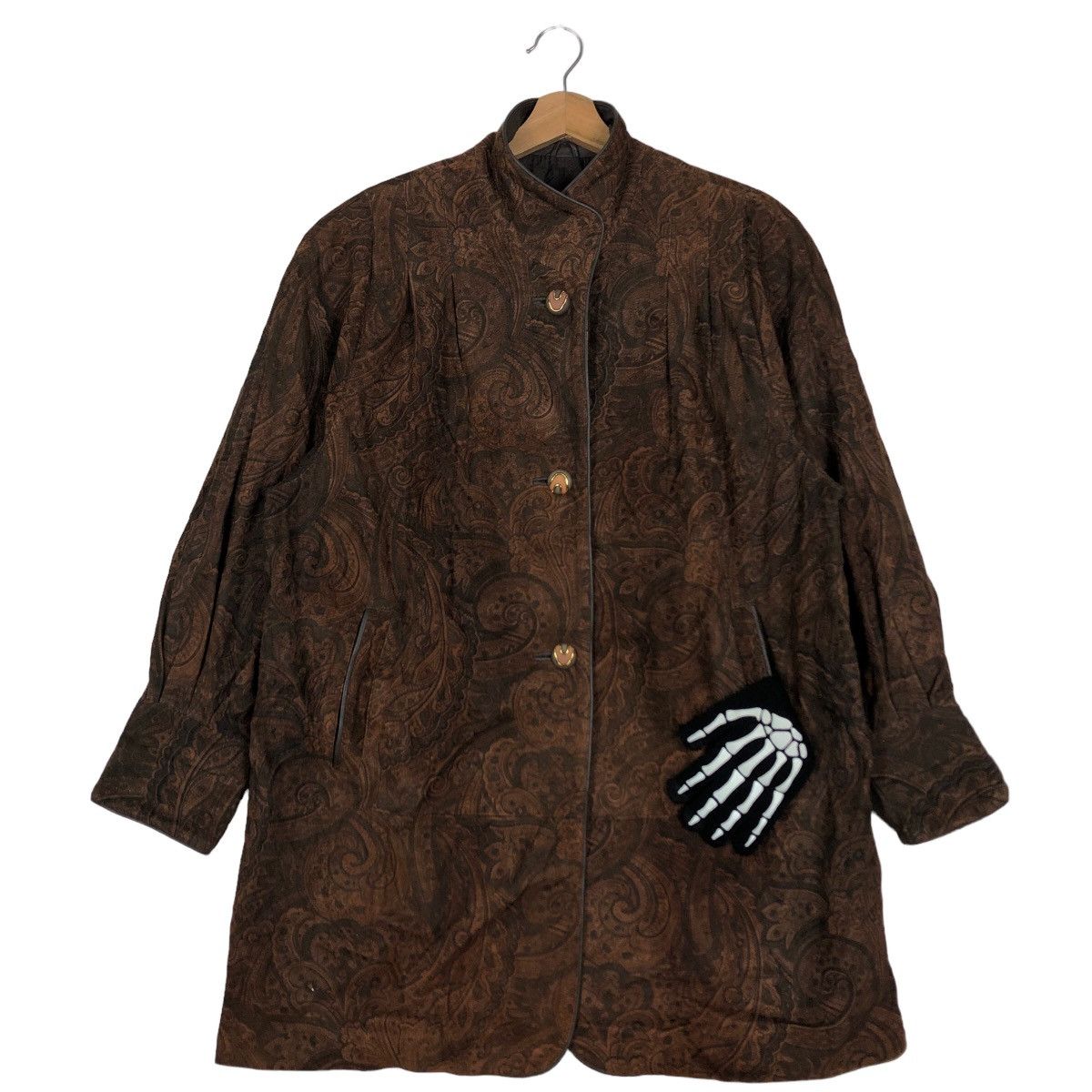 Japanese Brand 🔥90’s Navajo Aztec Over Print Suede Jacket Fabio Mantegazza Size US M / EU 48-50 / 2 - 2 Thumbnail
