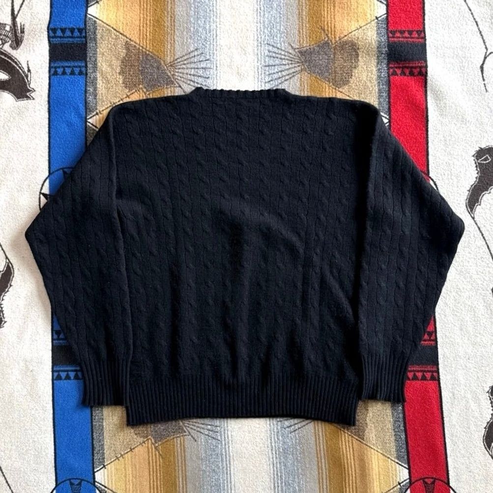Polo Ralph Lauren VINTAGE Polo Ralph Lauren Mens XL Black Cashmere Sweater Cable Knit 90s Size US XL / EU 56 / 4 - 6 Thumbnail