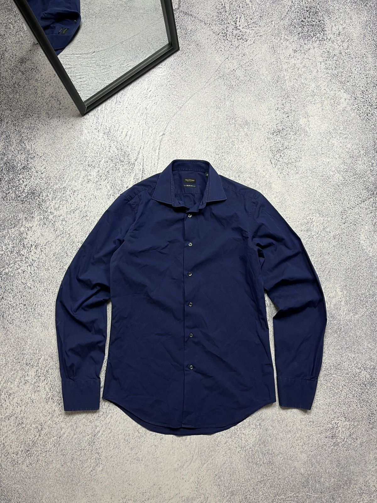 Valentino Valentino Romma Button Up Slim Fit Shirt Long Sleeve Size US S / EU 44-46 / 1 - 1 Thumbnail