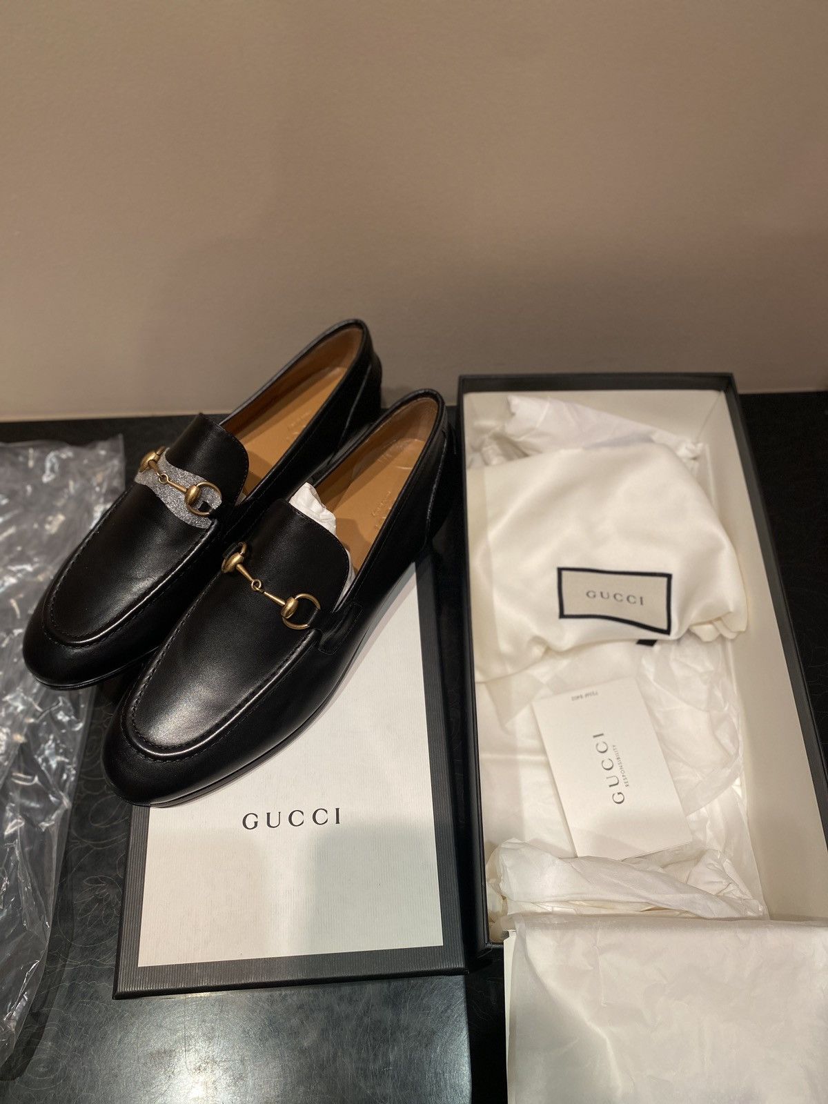 Gucci Gucci Betis Glamour Nero Leather Loafers Grailed