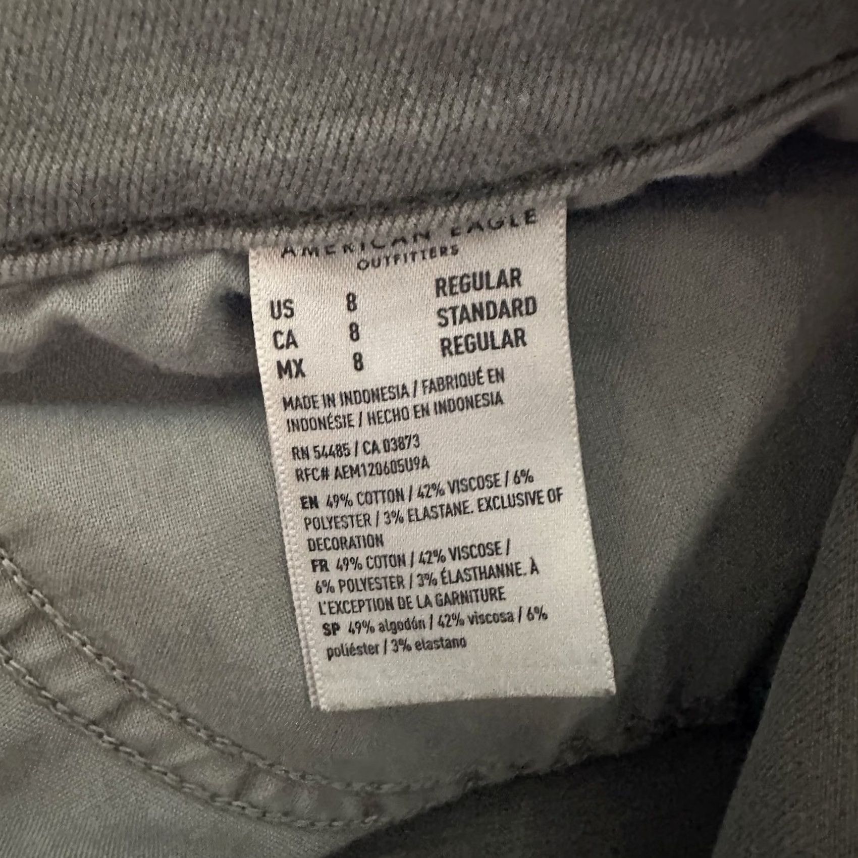 American Eagle Outfitters American Eagle Outfitters Jeans Womens 8 R 28x27 Super High Rise Jegging Slim Stretch Green Denim Jeans Womens 8 Jeans Size 28" / US 6 / IT 42 - 5 Thumbnail