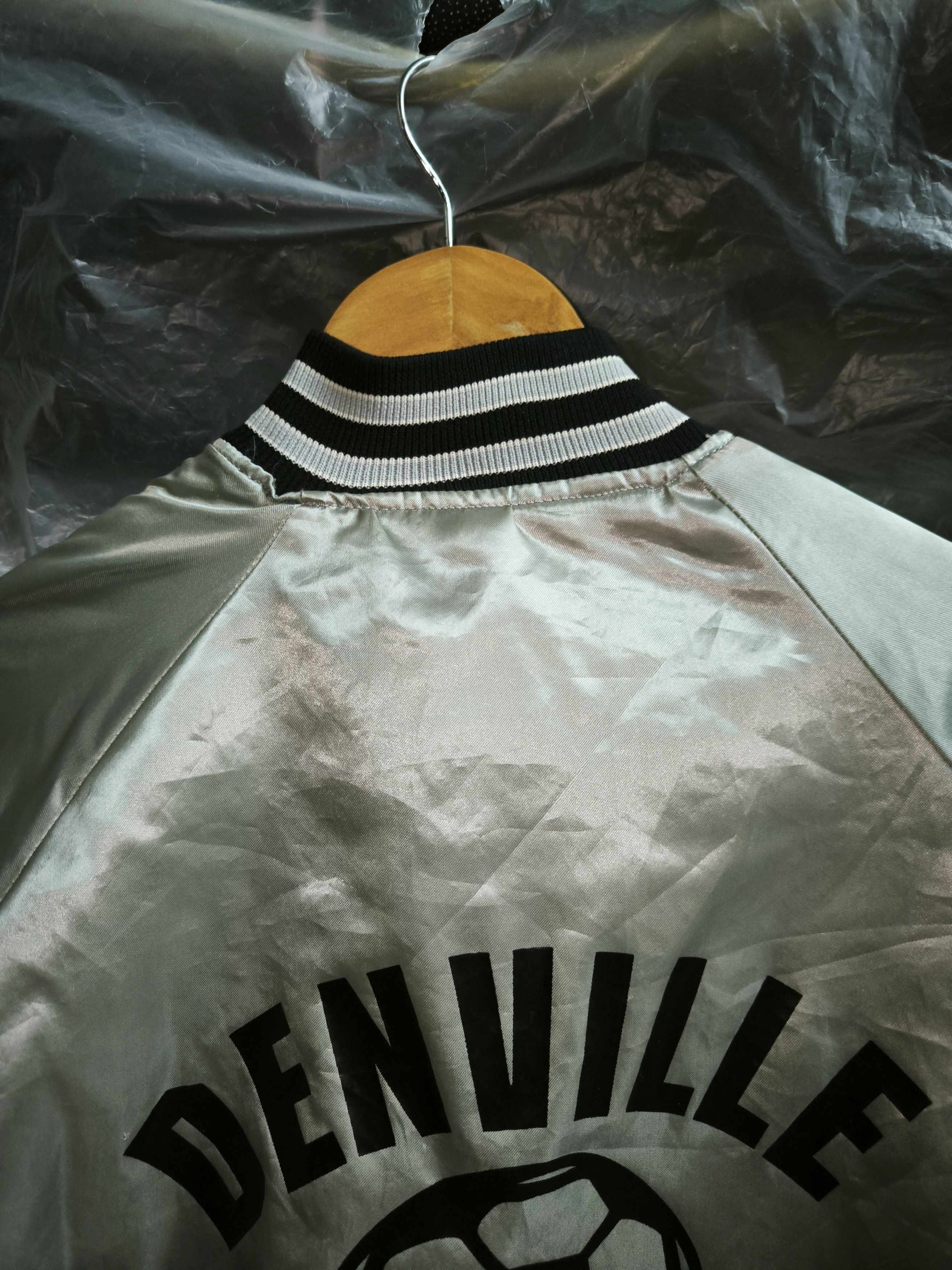 Howe × Vintage 80s Denville Tornados Satin Bomber Jacket Size US M / EU 48-50 / 2 - 11 Thumbnail