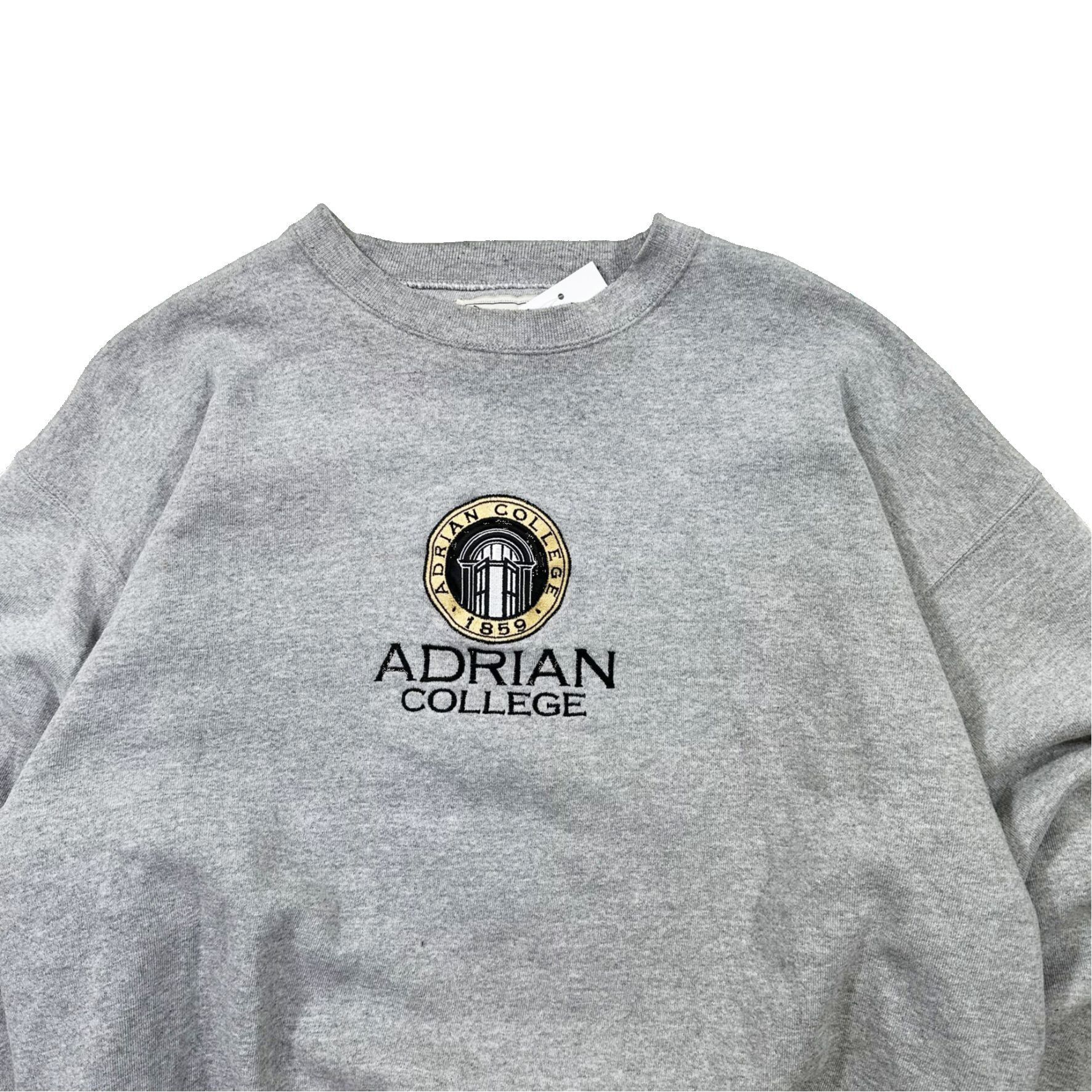 Vintage VIntage 90s Adrian College Embroidered Spell Out Sweater Size US XL / EU 56 / 4 - 2 Thumbnail