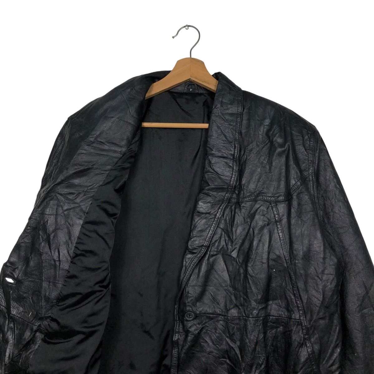Japanese Brand 🔥VINTAGE BIKER LEATHER JACKET UNKNOWN BRAND ISSEY MIYAKE Size US M / EU 48-50 / 2 - 14 Thumbnail