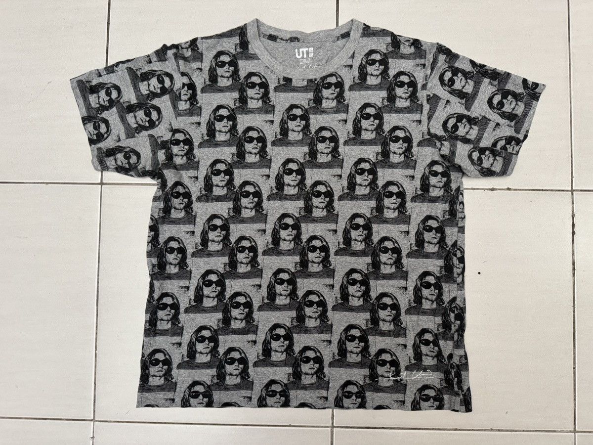 Uniqlo Nice design full print Kurt Cobain shirt Size US XL / EU 56 / 4 - 1 Thumbnail
