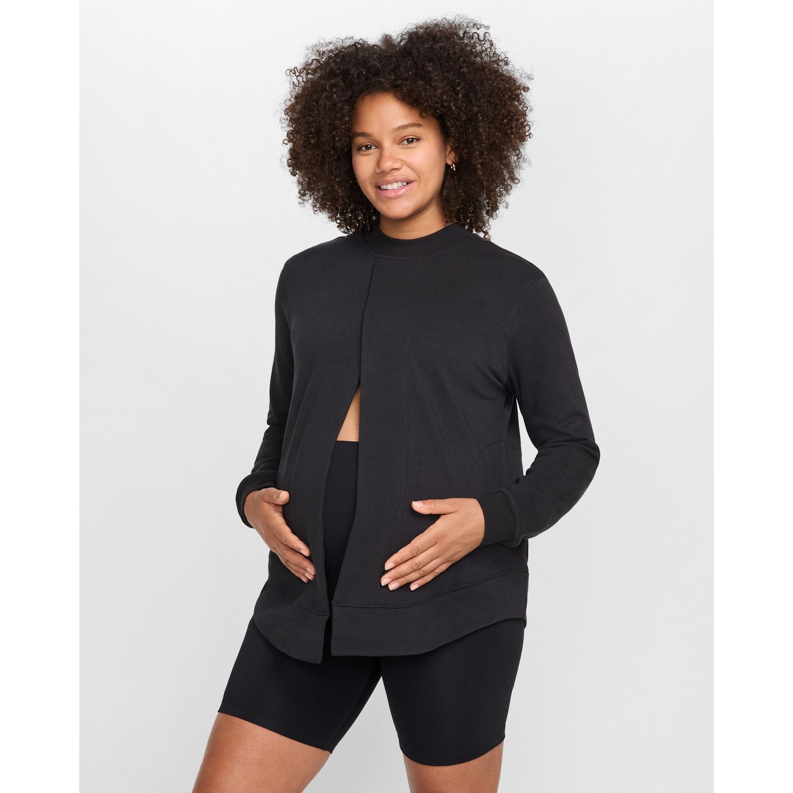 Nike NWT Nike One Reversible French Terry Maternity Pullover Top Size M / US 6-8 / IT 42-44 - 1 Thumbnail