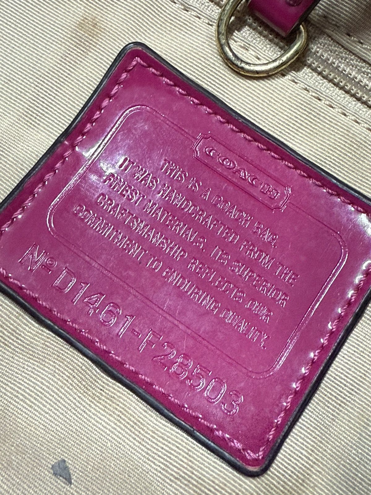 Coach 90’s COACH RARE LEATHER RETRO VINTAGE Y2K PINK BAG Size ONE SIZE - 7 Thumbnail