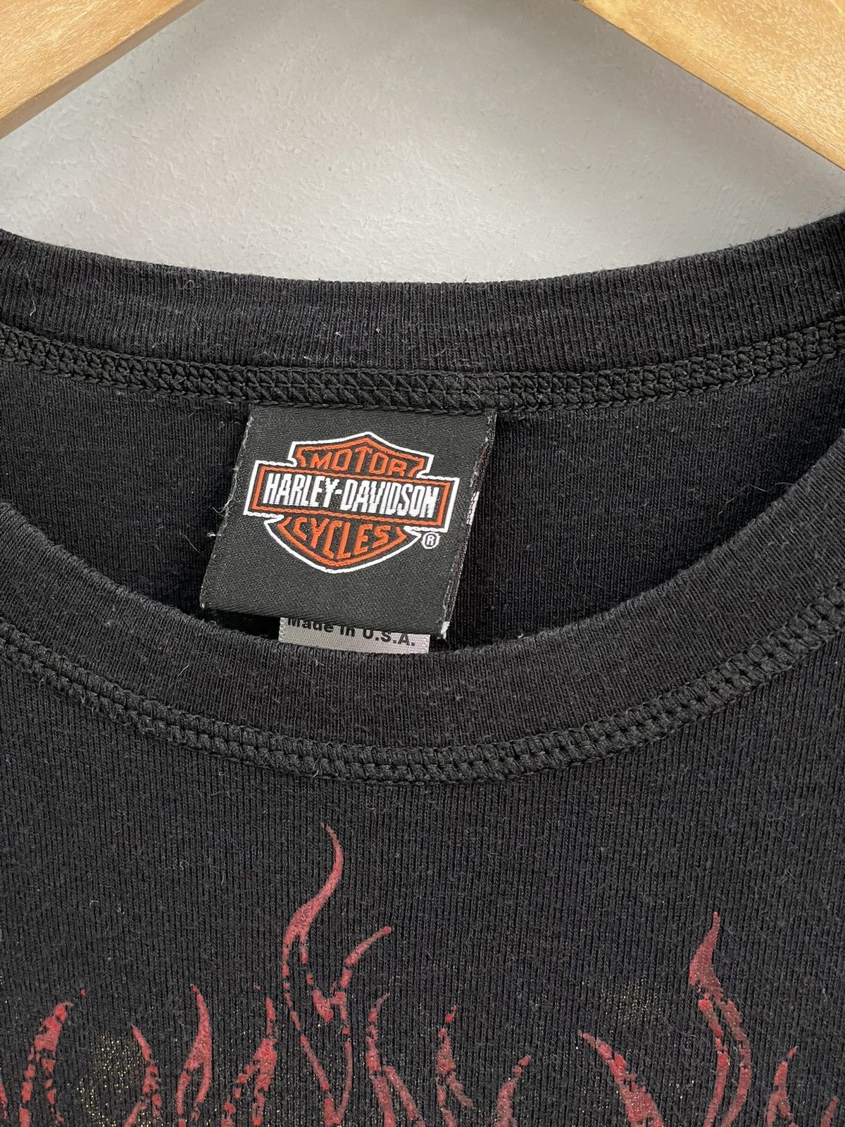 Harley Davidson Rare 90s flames haley davidson slim tank top y2k Size US M / EU 48-50 / 2 - 5 Thumbnail